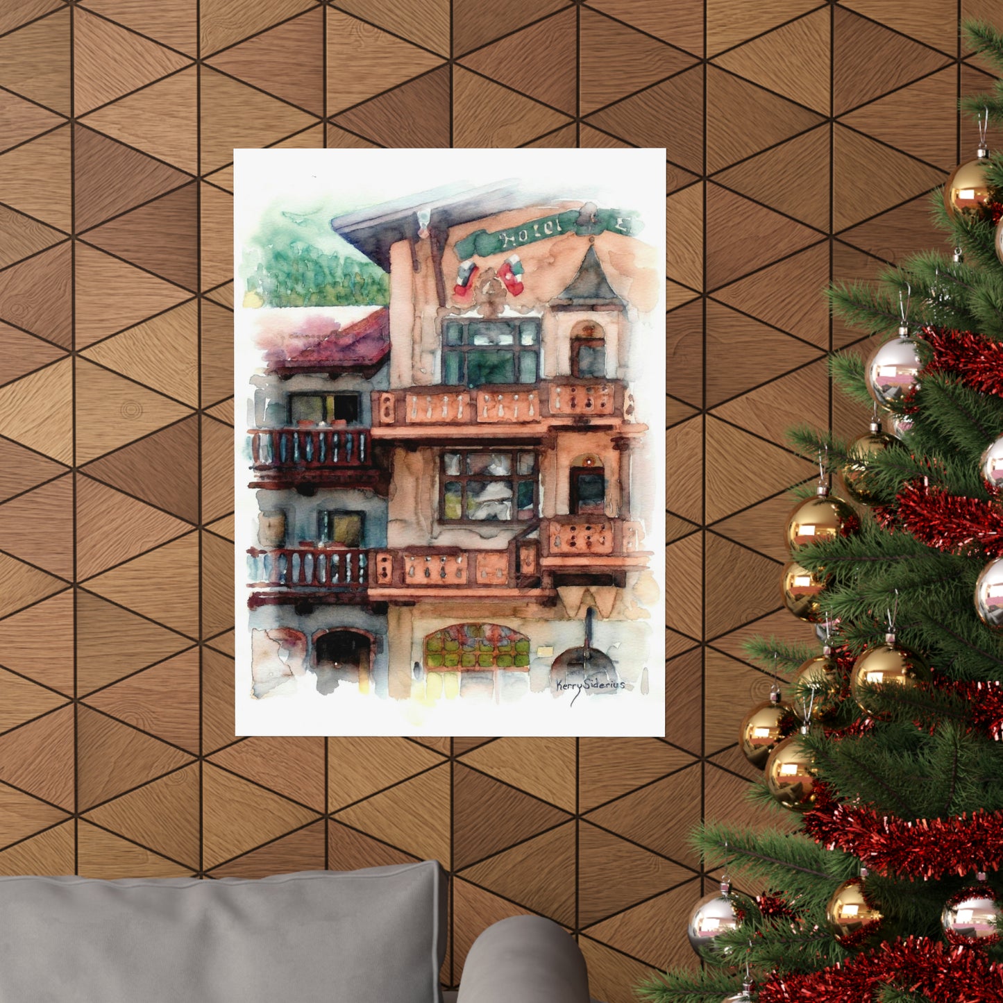 "Leavenworth's Hotel Europa" Archival Poster Print