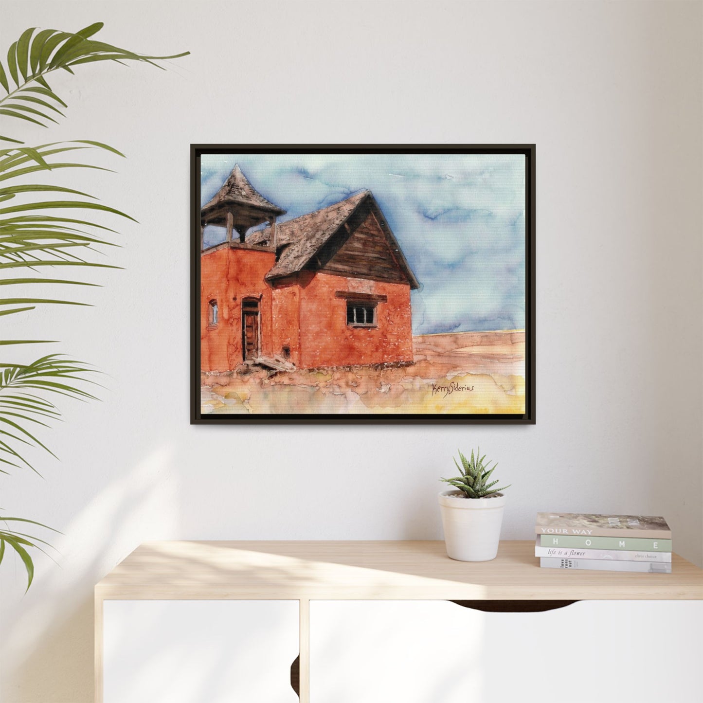 "Waterville Schoolhouse" Gallery Wrapped & Framed Canvas