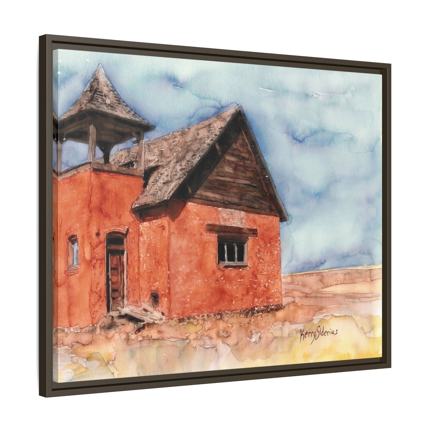 "Waterville Schoolhouse" Gallery Wrapped & Framed Canvas