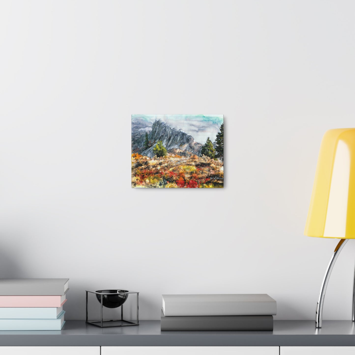 "Foggy Hike up the Peshastin Pinacles" Gallery Wrapped Canvas