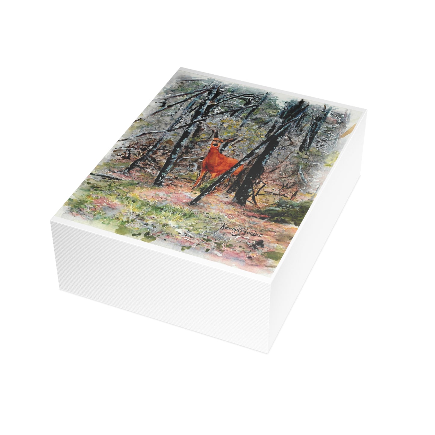 "New Growth in Last Year's Burn" Greeting Cards - Kerry Siderius Art