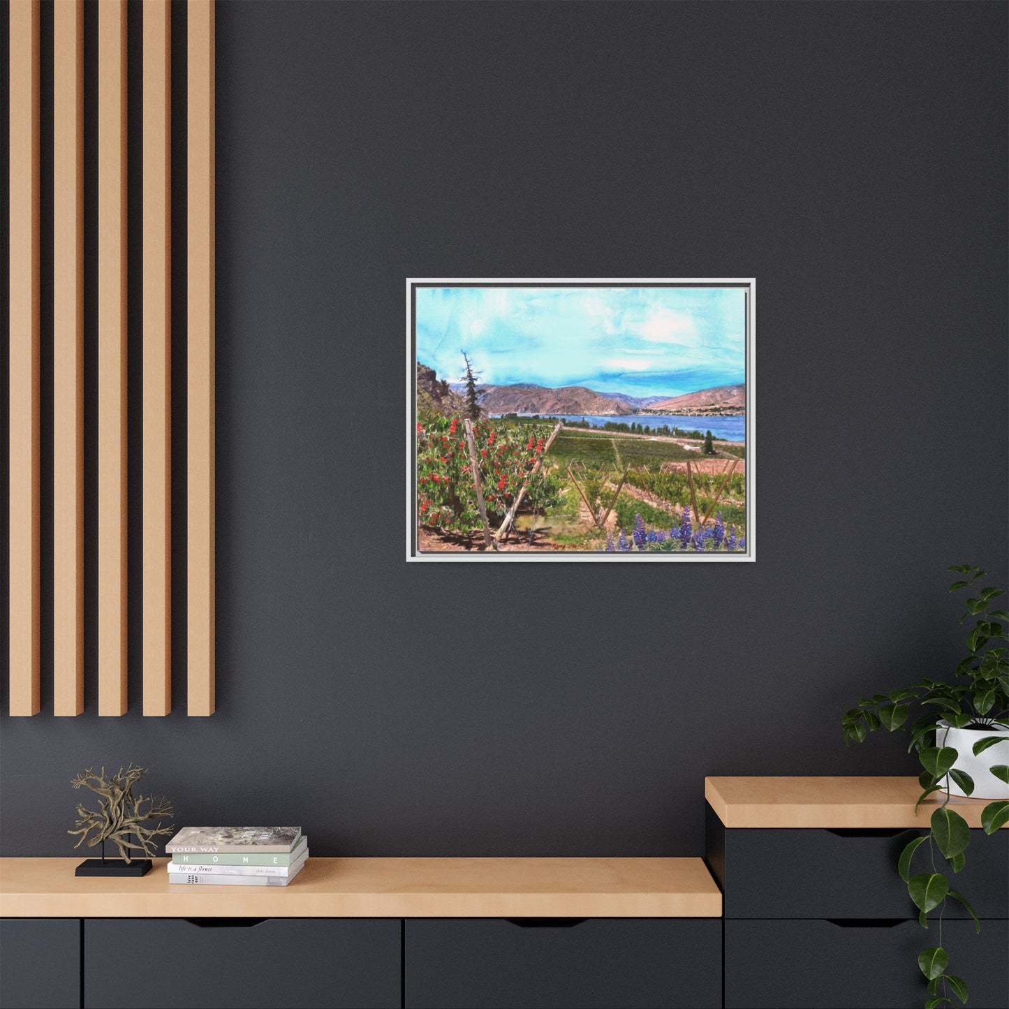 "Orondo Rubies" (30x24) Gallery Wrapped & Framed Canvas