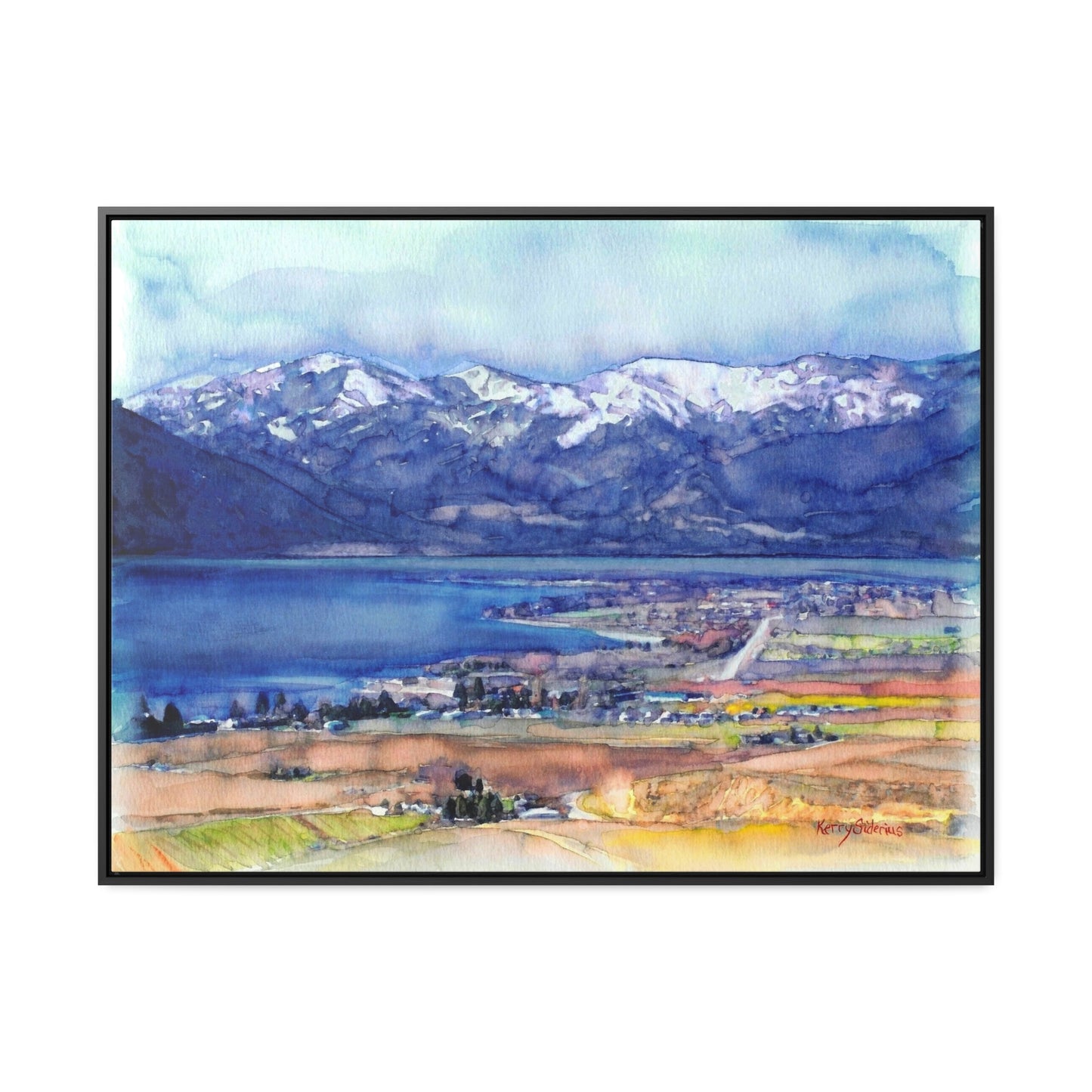 "Wapato Point, April" Poplar Wood Framed Canvas