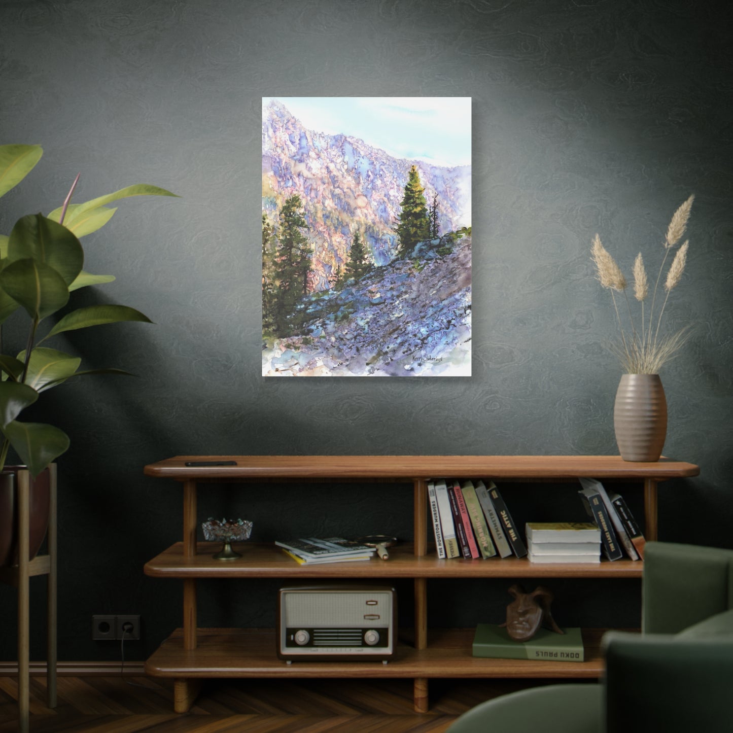"Purple Mountain Sunset" Matte Canvas, Stretched, 1.25" - Kerry Siderius Art