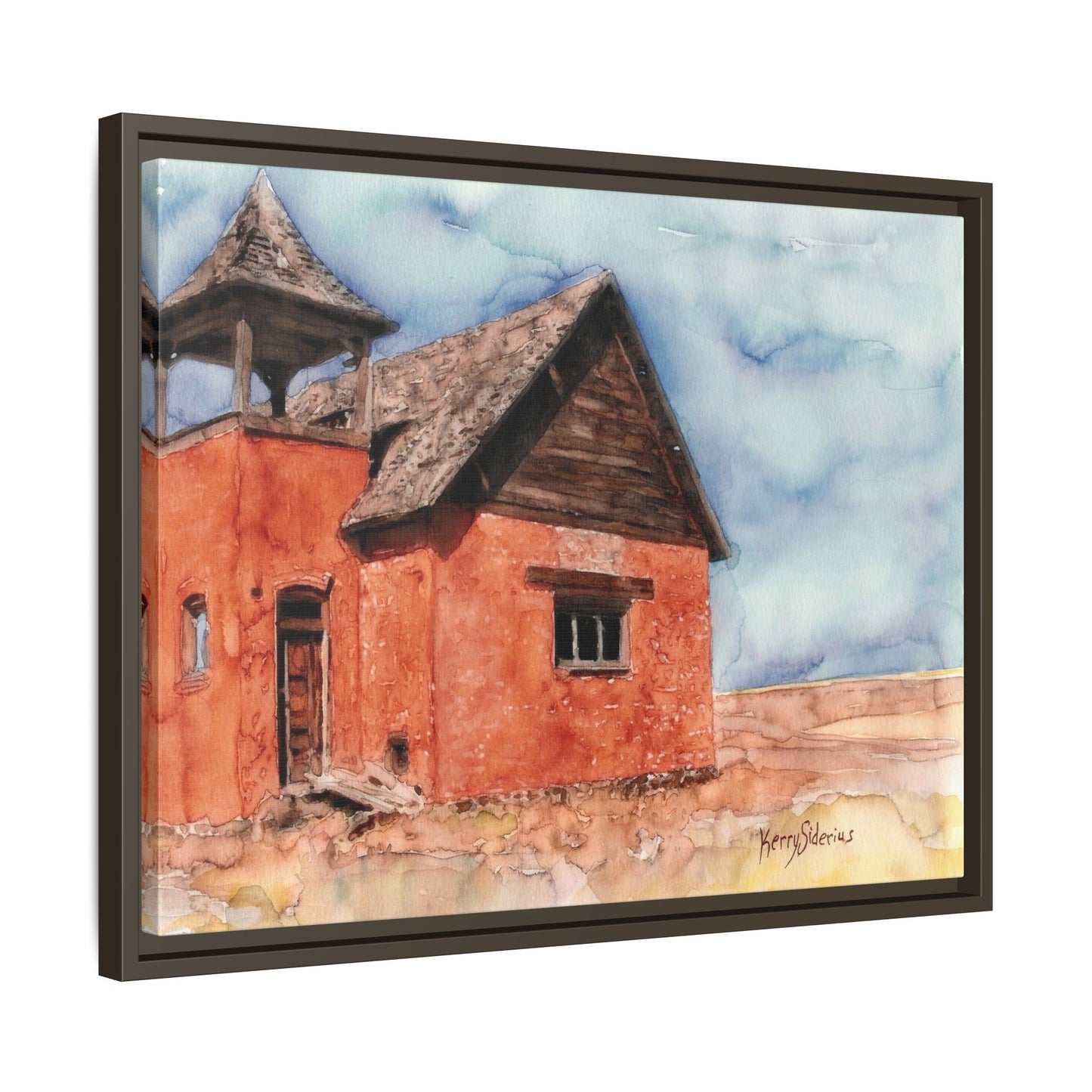 "Waterville Schoolhouse" Gallery Wrapped & Framed Canvas