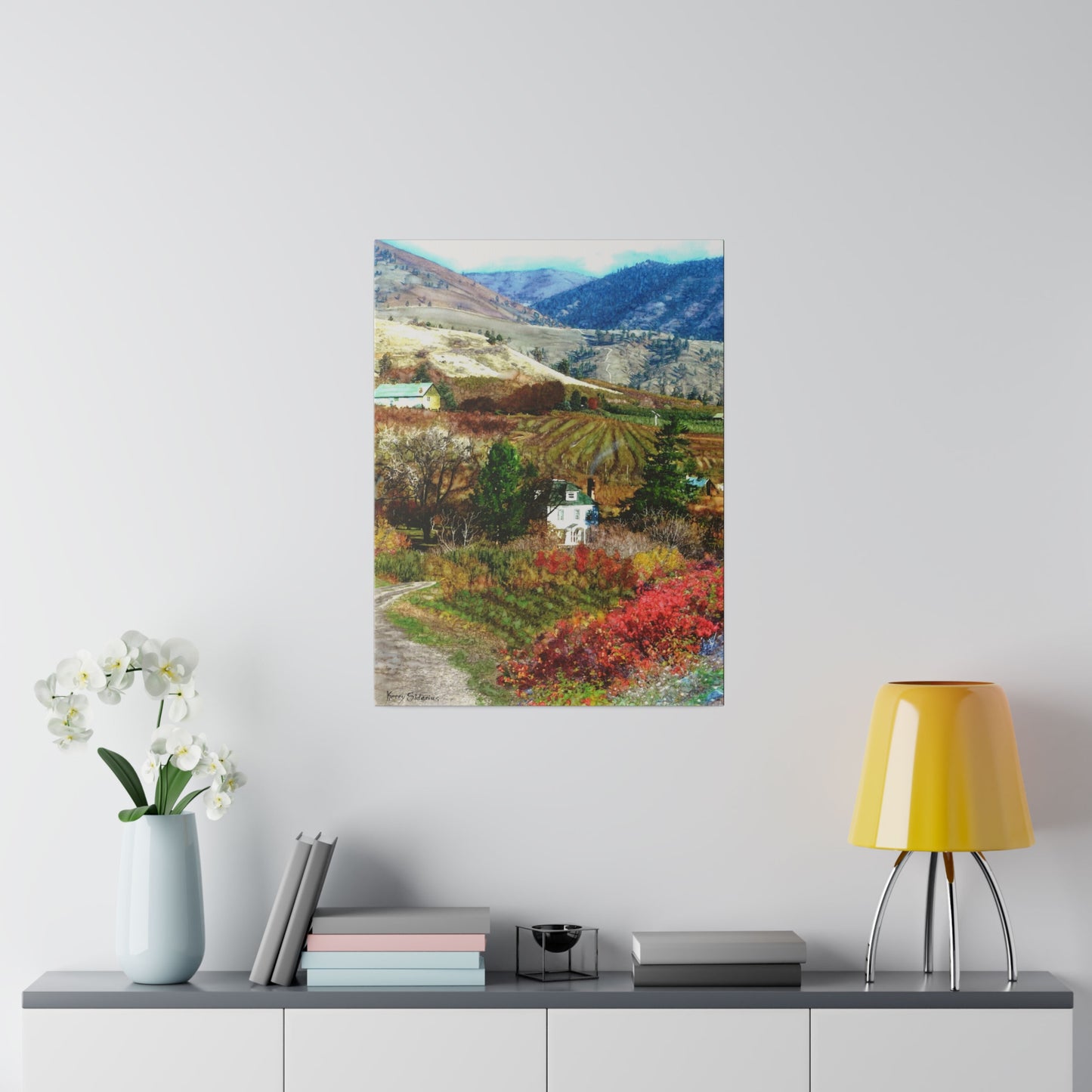 "Cashmere Farmhouse" Matte Canvas, Stretched, 0.75" - Kerry Siderius Art