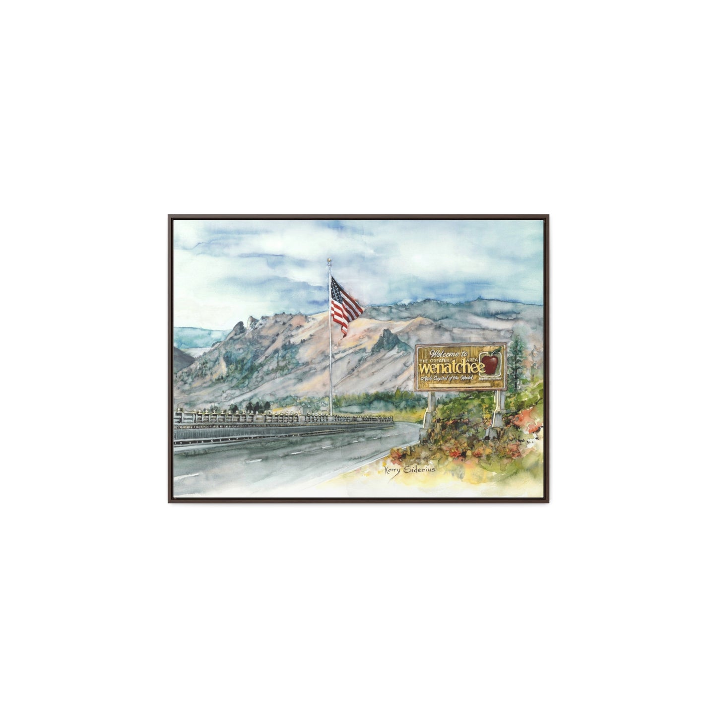 "Coming Home To Wenatchee" Poplar Wood Framed Gallery Wrapped Canvas