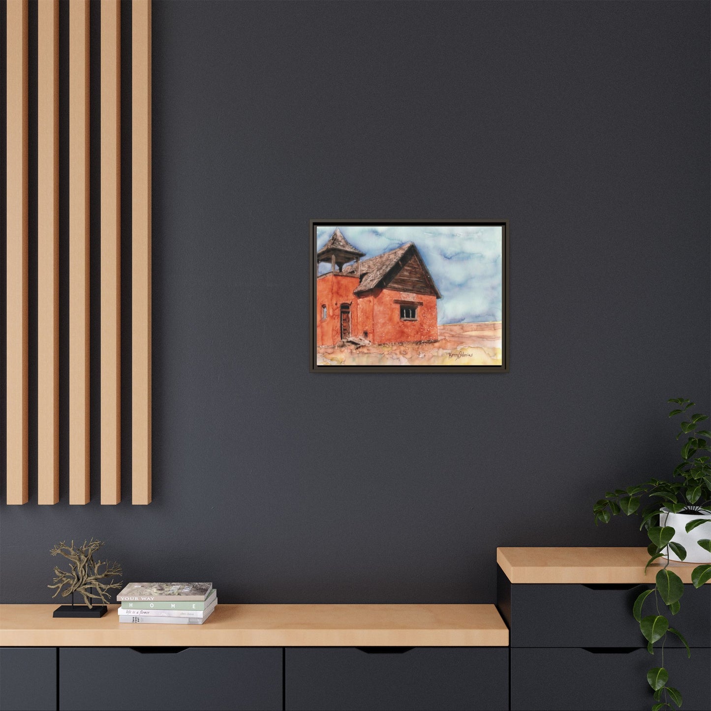 "Waterville Schoolhouse" Gallery Wrapped & Framed Canvas
