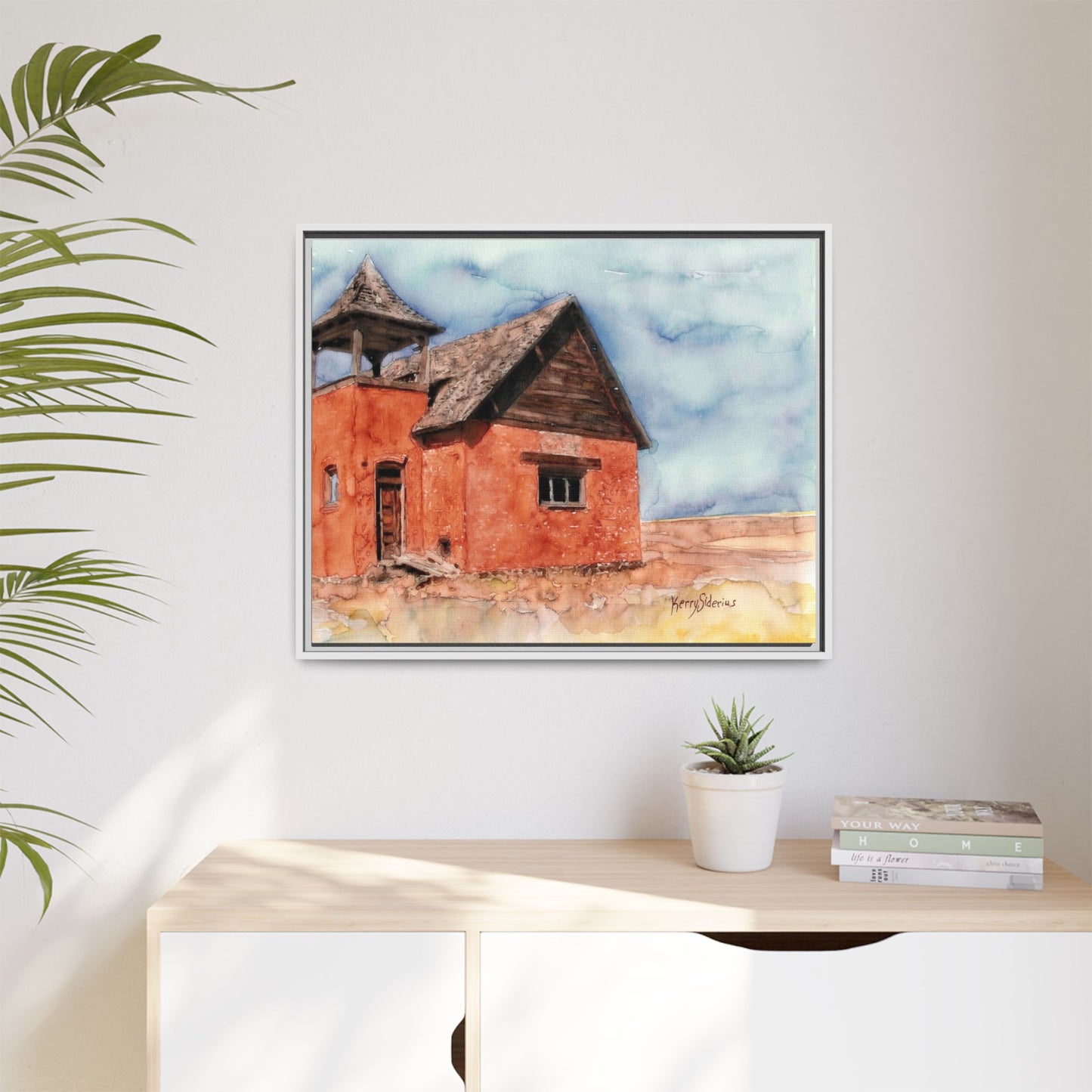 "Waterville Schoolhouse" Gallery Wrapped & Framed Canvas