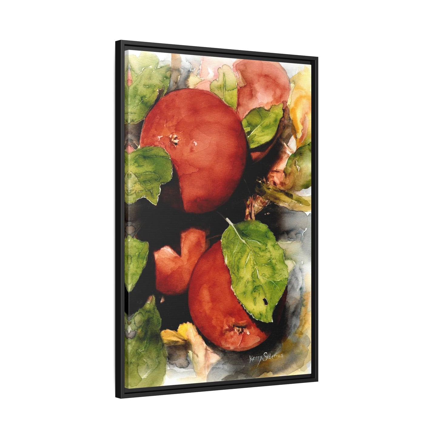 "Wenatchee Apples" Pinewood Framed Canvas