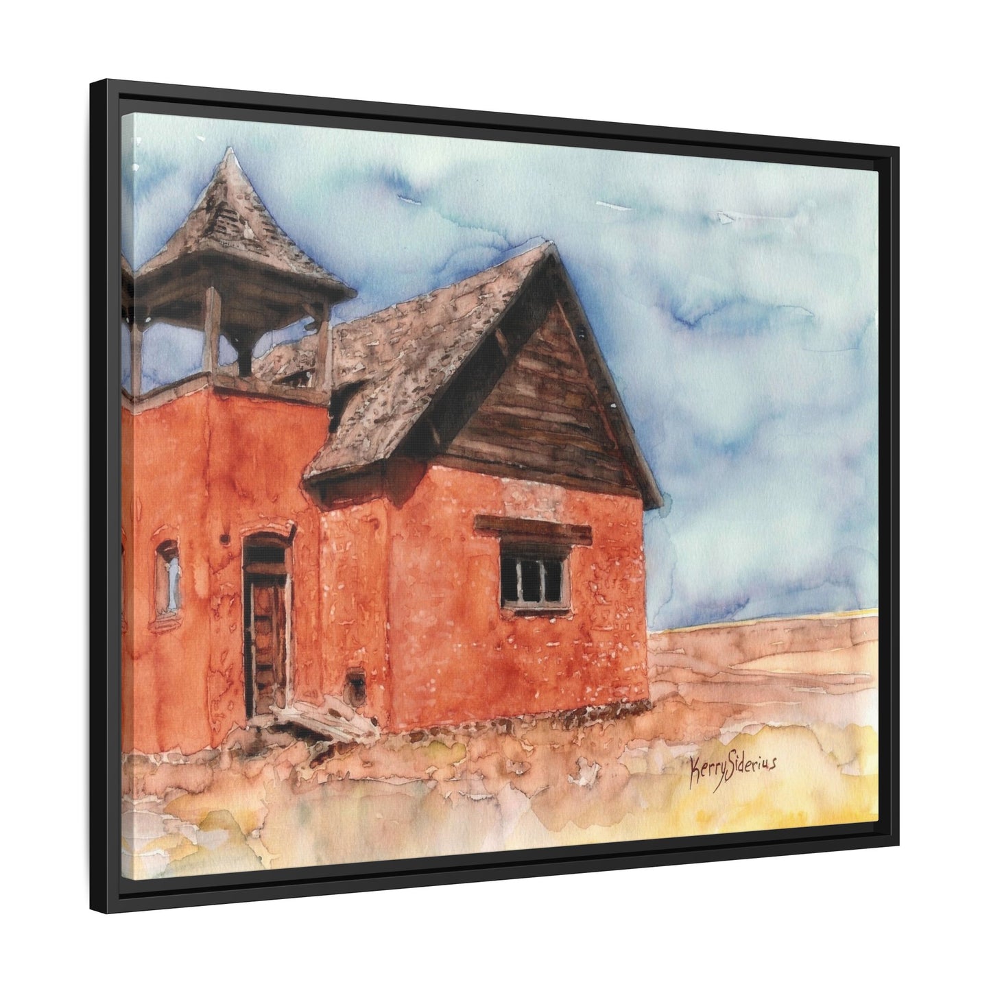 "Waterville Schoolhouse" Gallery Wrapped & Framed Canvas