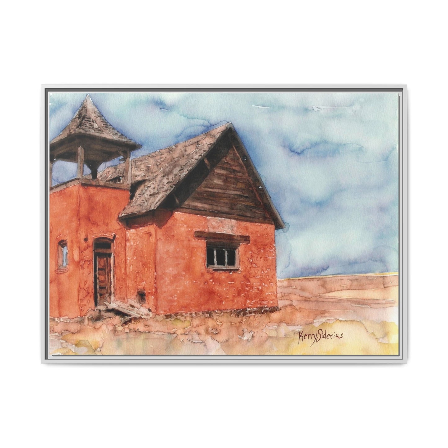 "Waterville Schoolhouse" Gallery Wrapped & Framed Canvas