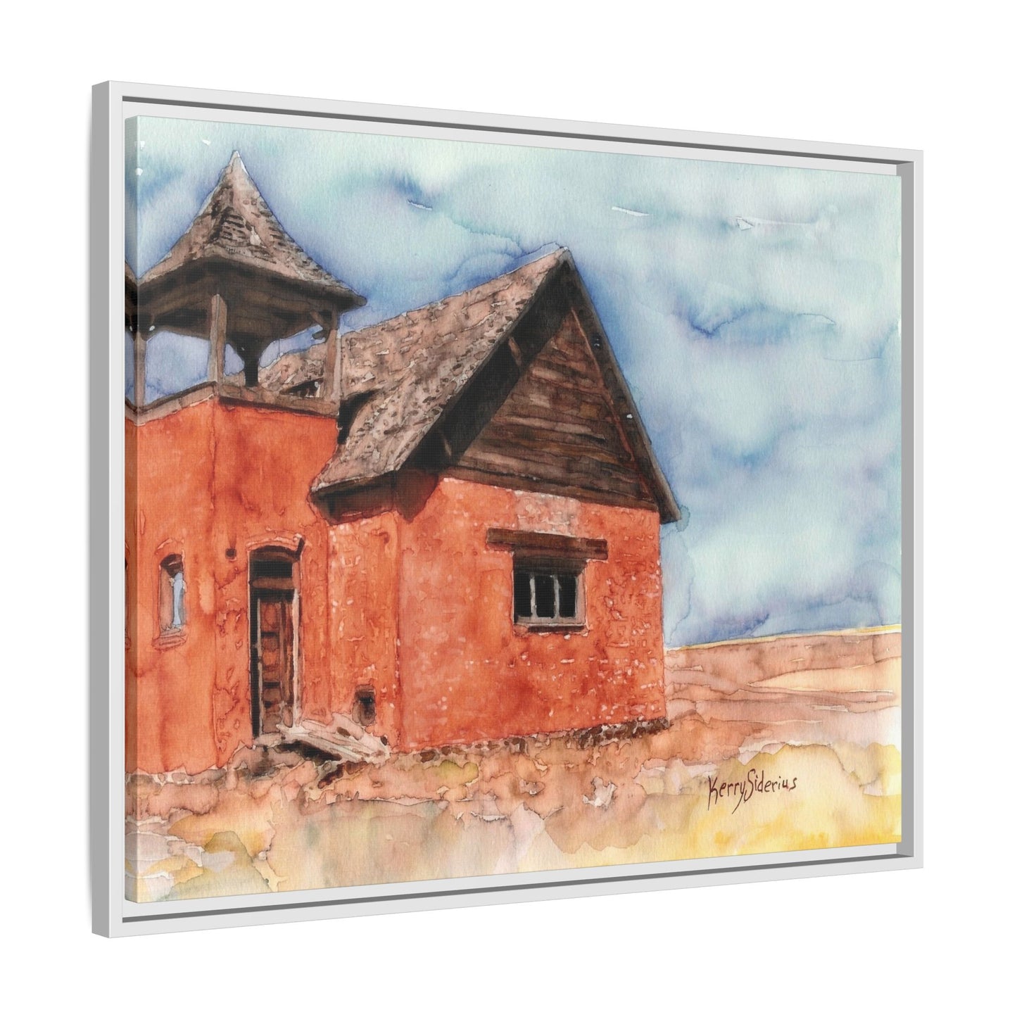 "Waterville Schoolhouse" Gallery Wrapped & Framed Canvas