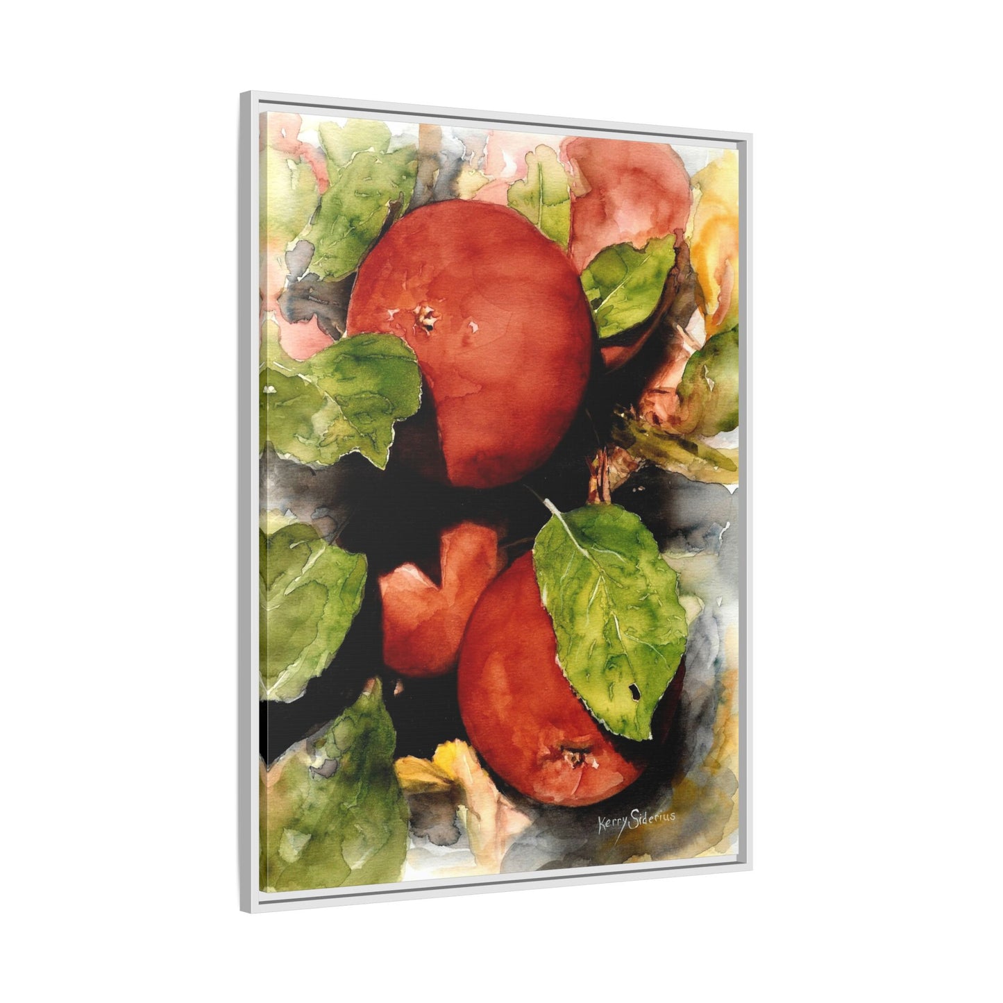 "Wenatchee Apples" Pinewood Framed Canvas