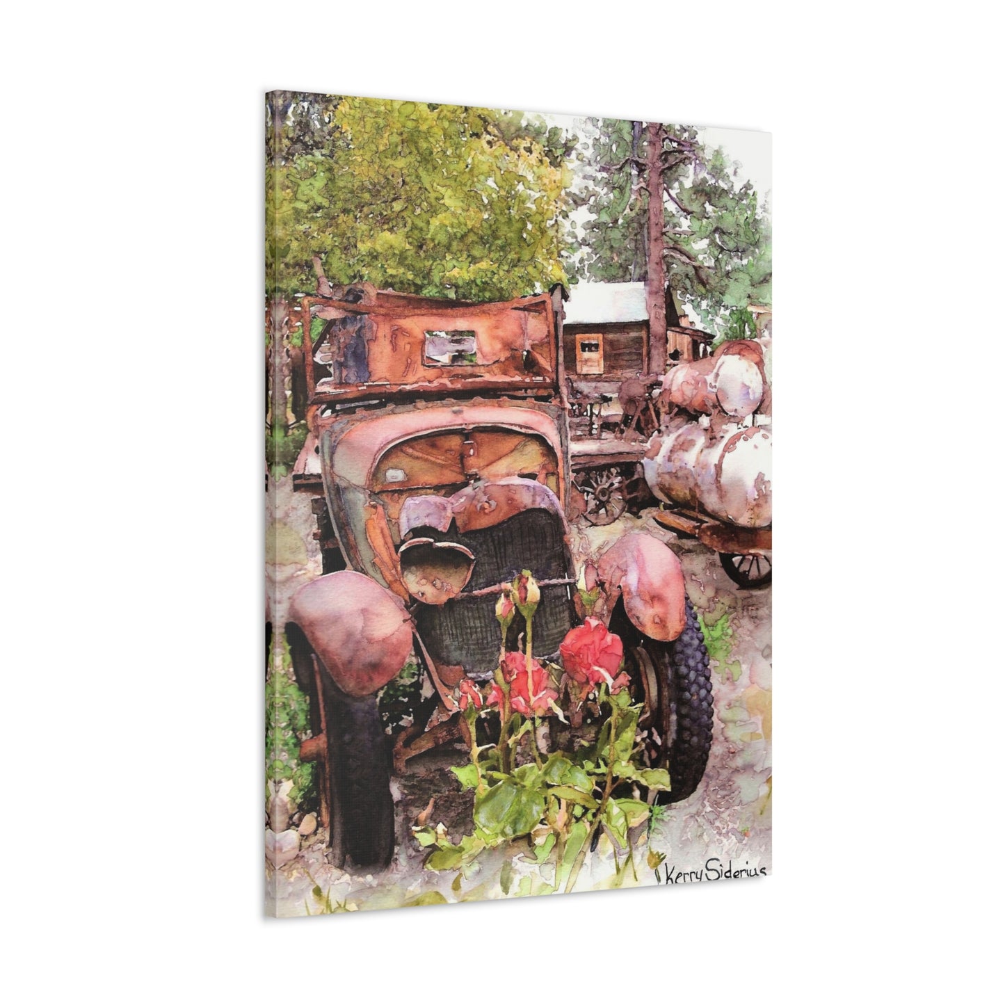 "Old Truck In Winthrop" Gallery Wrapped Canvas