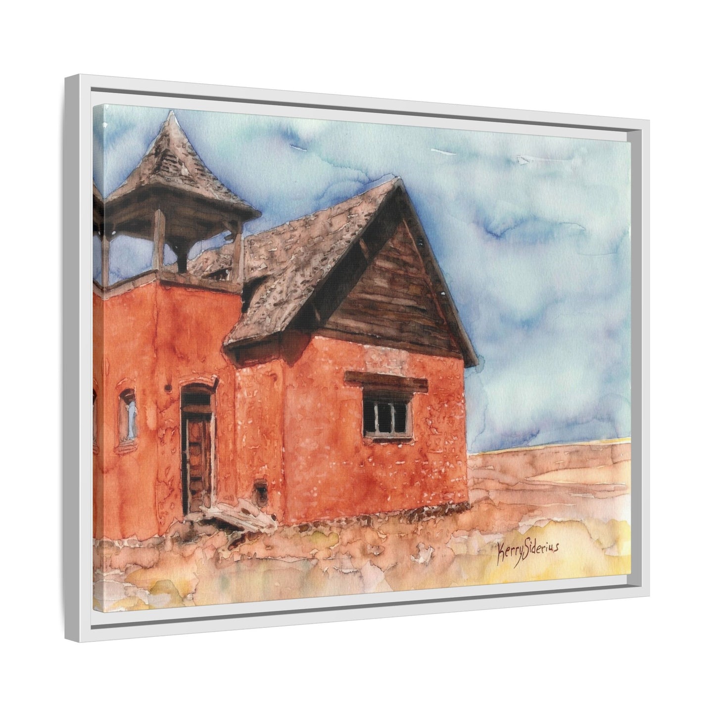 "Waterville Schoolhouse" Gallery Wrapped & Framed Canvas
