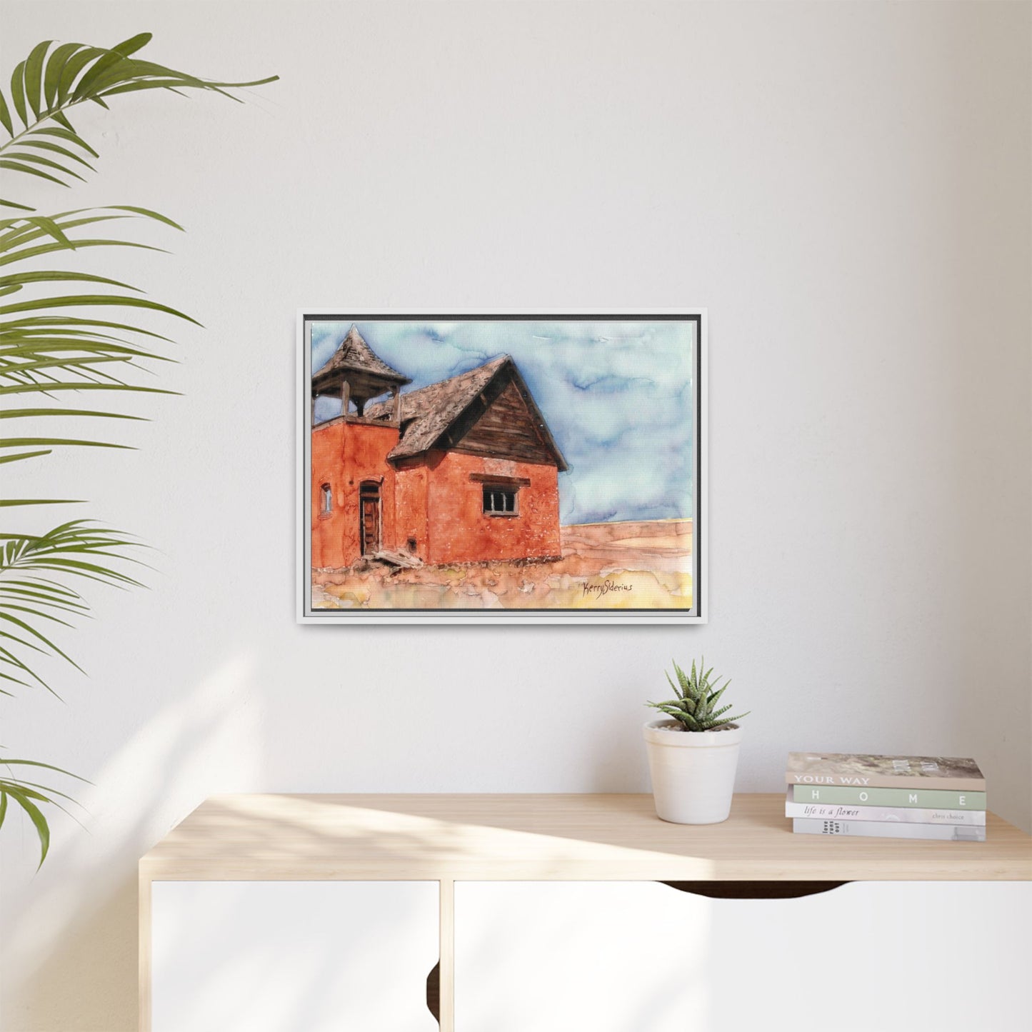 "Waterville Schoolhouse" Gallery Wrapped & Framed Canvas