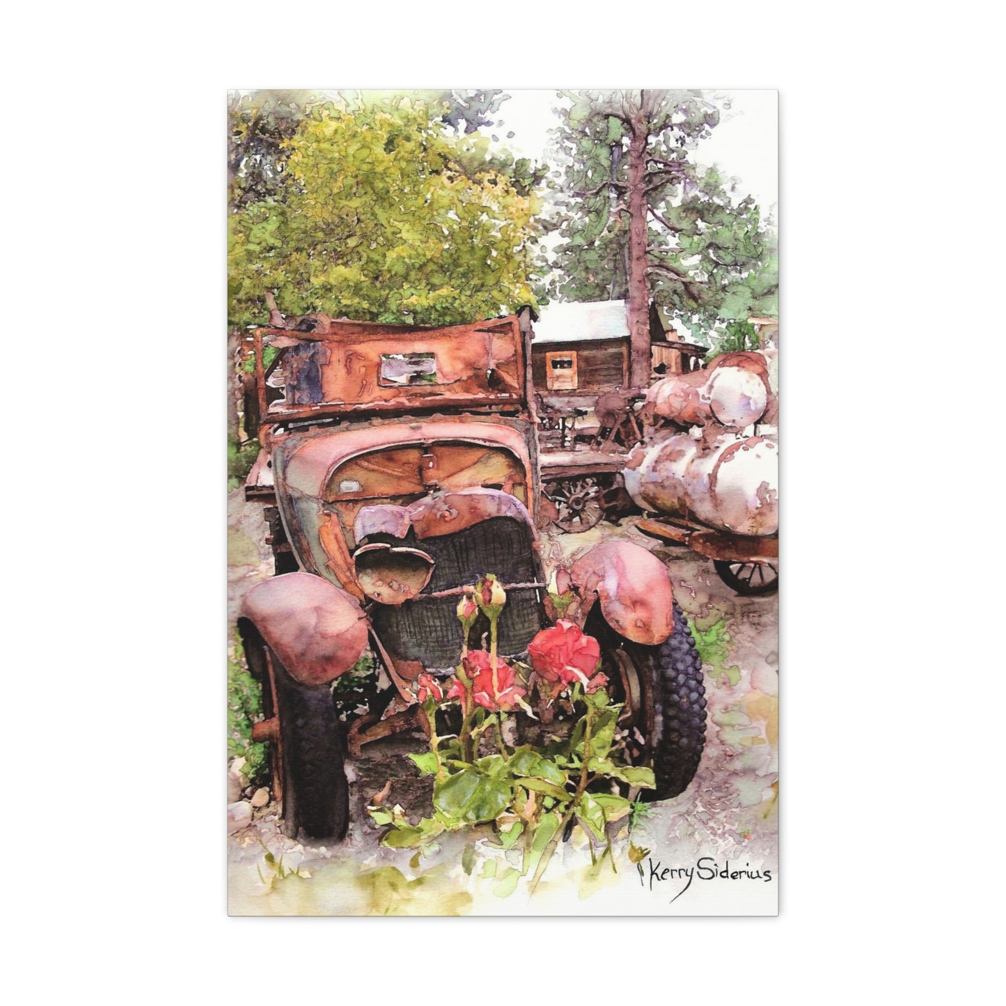 "Old Truck In Winthrop" Gallery Wrapped Canvas