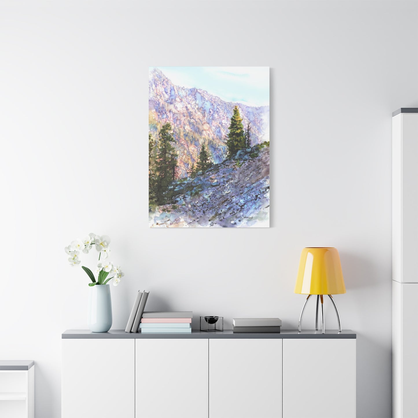 "Purple Mountain Sunset" Matte Canvas, Stretched, 1.25" - Kerry Siderius Art