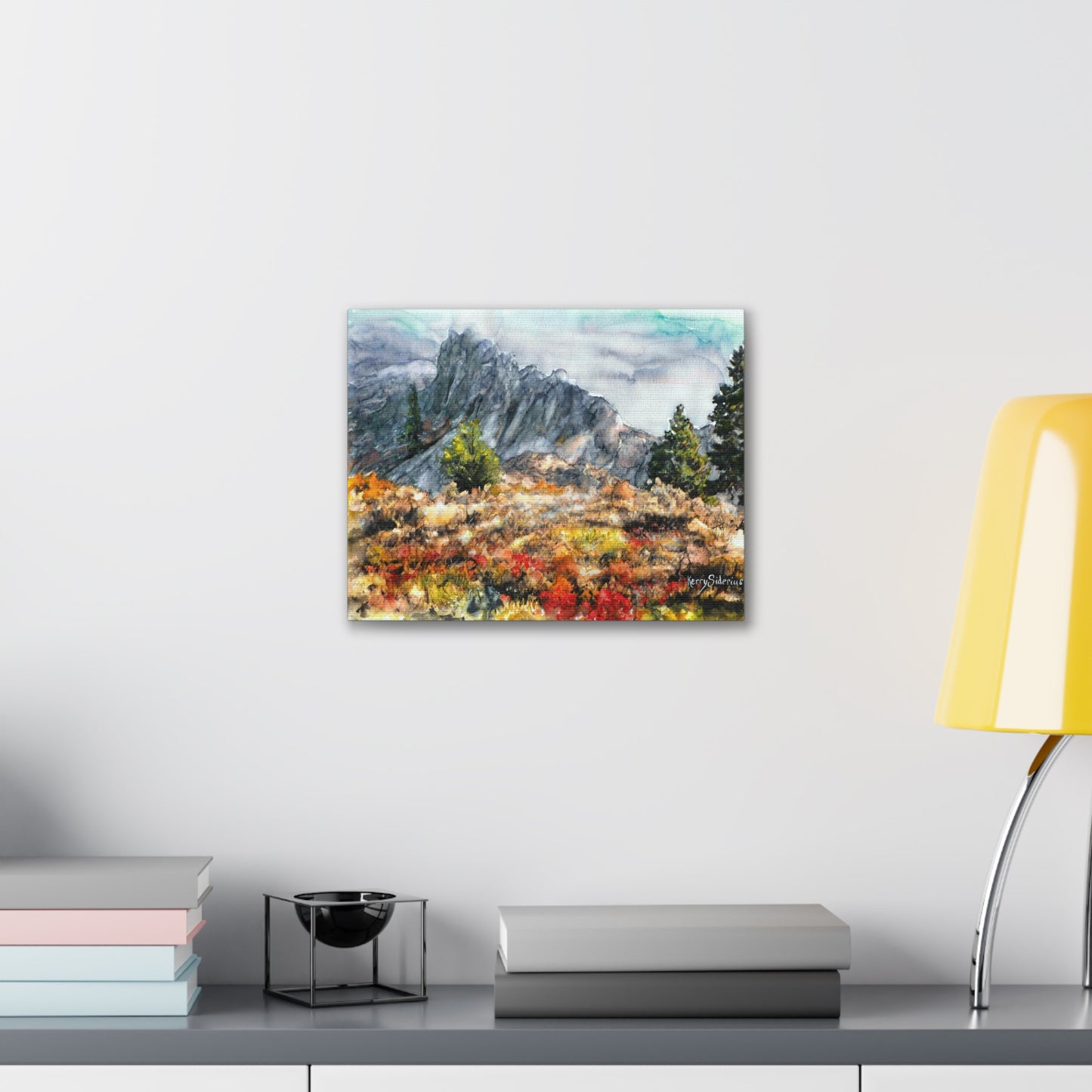 "Foggy Hike up the Peshastin Pinacles" Gallery Wrapped Canvas