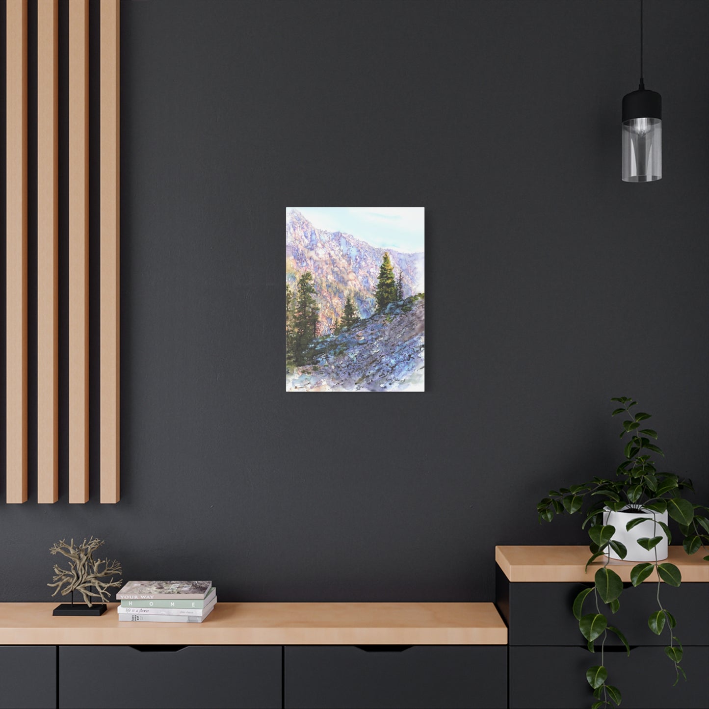 "Purple Mountain Sunset" Matte Canvas, Stretched, 1.25" - Kerry Siderius Art