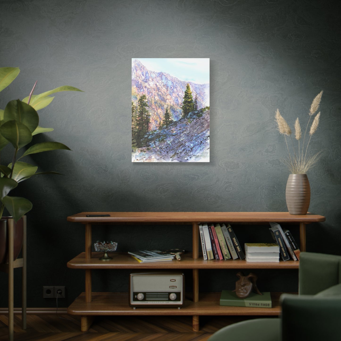 "Purple Mountain Sunset" Matte Canvas, Stretched, 1.25" - Kerry Siderius Art