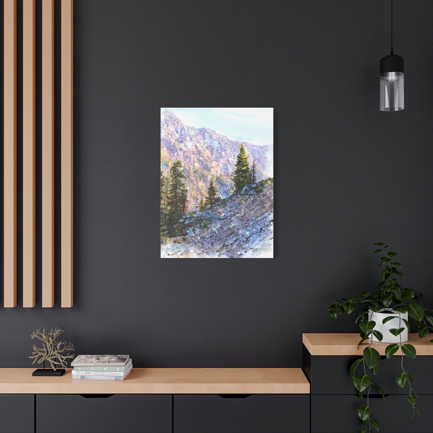 "Purple Mountain Sunset" Matte Canvas, Stretched, 1.25" - Kerry Siderius Art