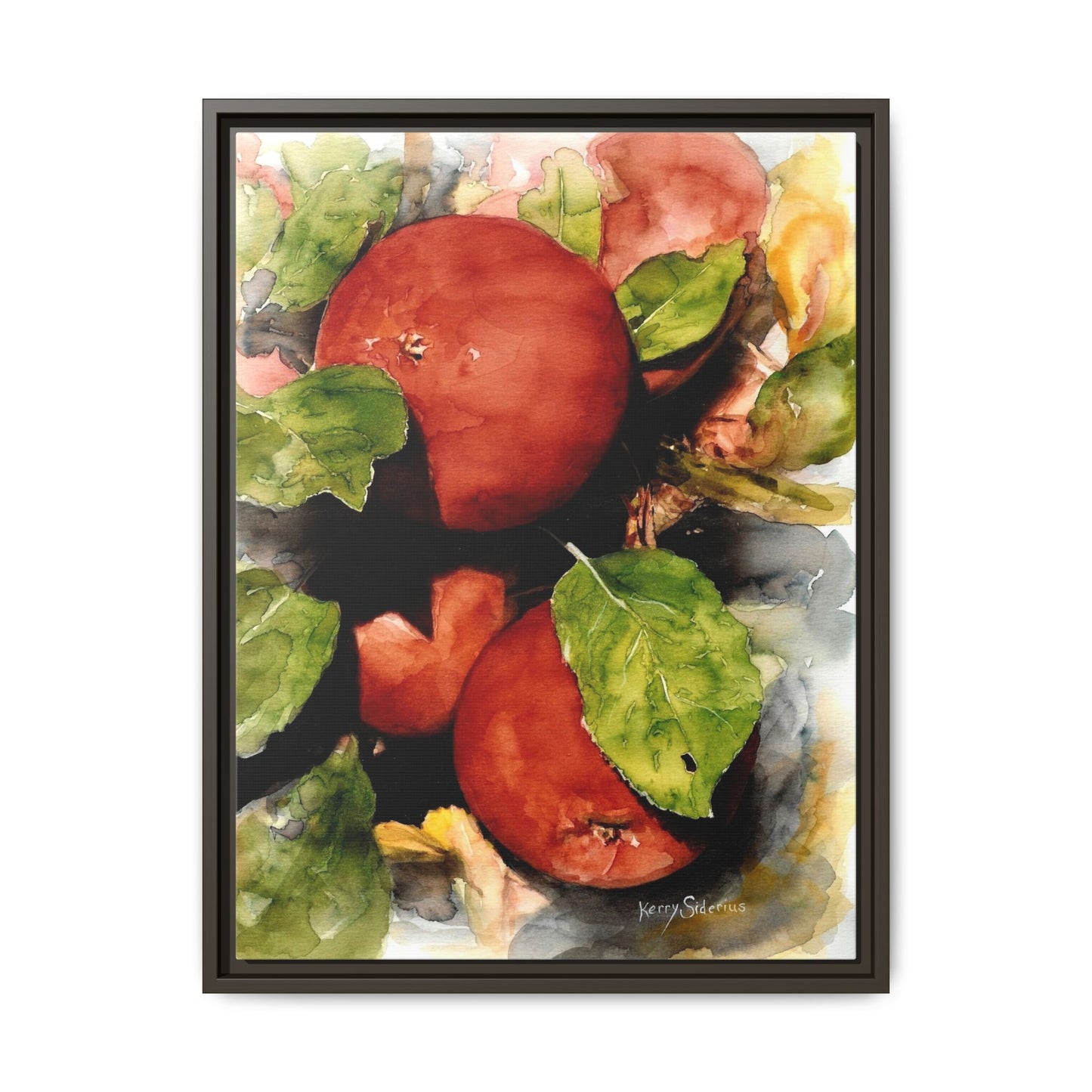 "Wenatchee Apples" Pinewood Framed Canvas