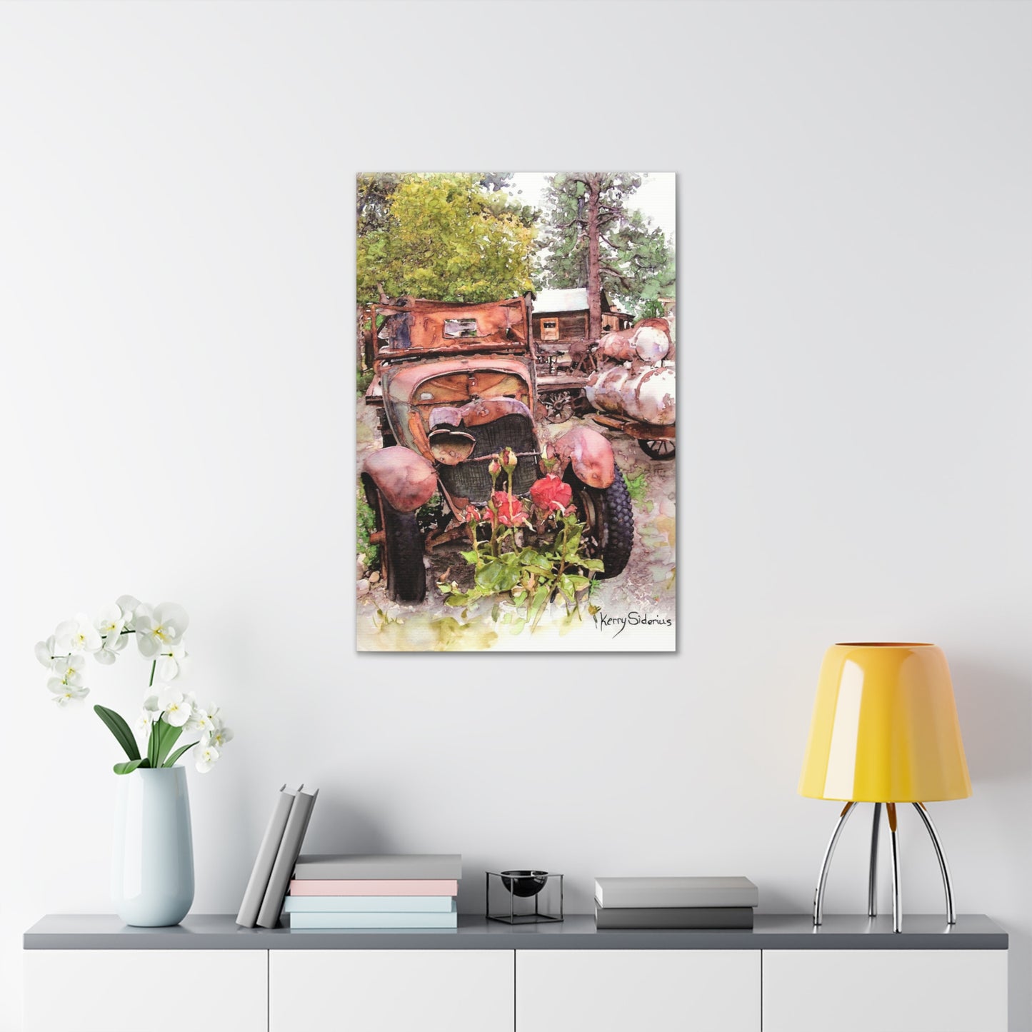 "Old Truck In Winthrop" Gallery Wrapped Canvas