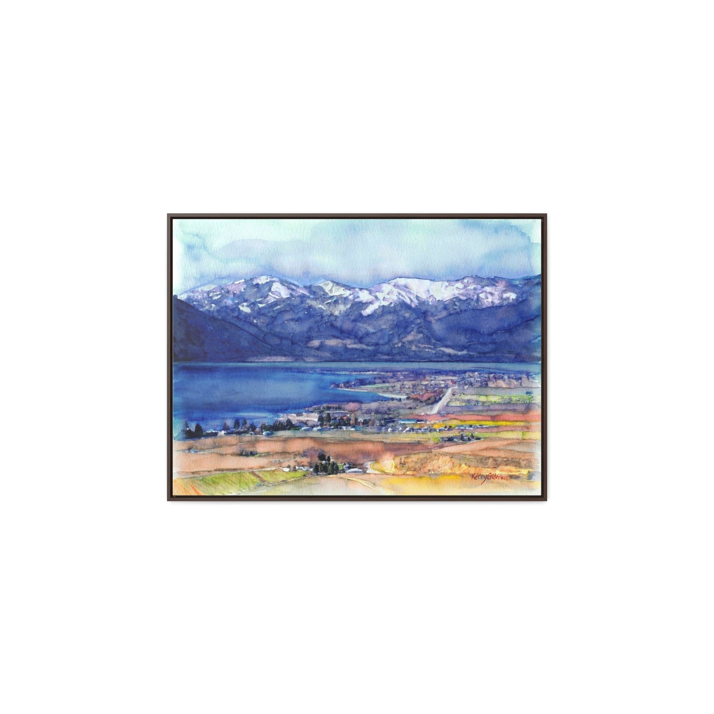 "Wapato Point, April" Poplar Wood Framed Canvas