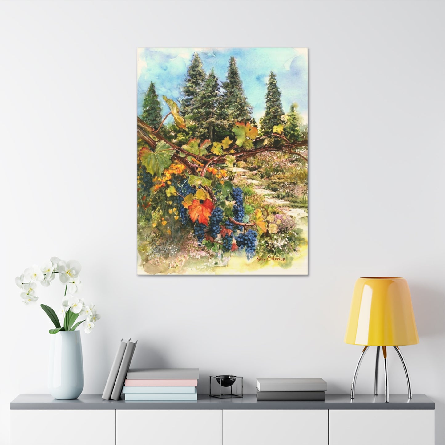 "Ohme Garden's Grapevines" Gallery Wrapped Canvas - Kerry Siderius Art