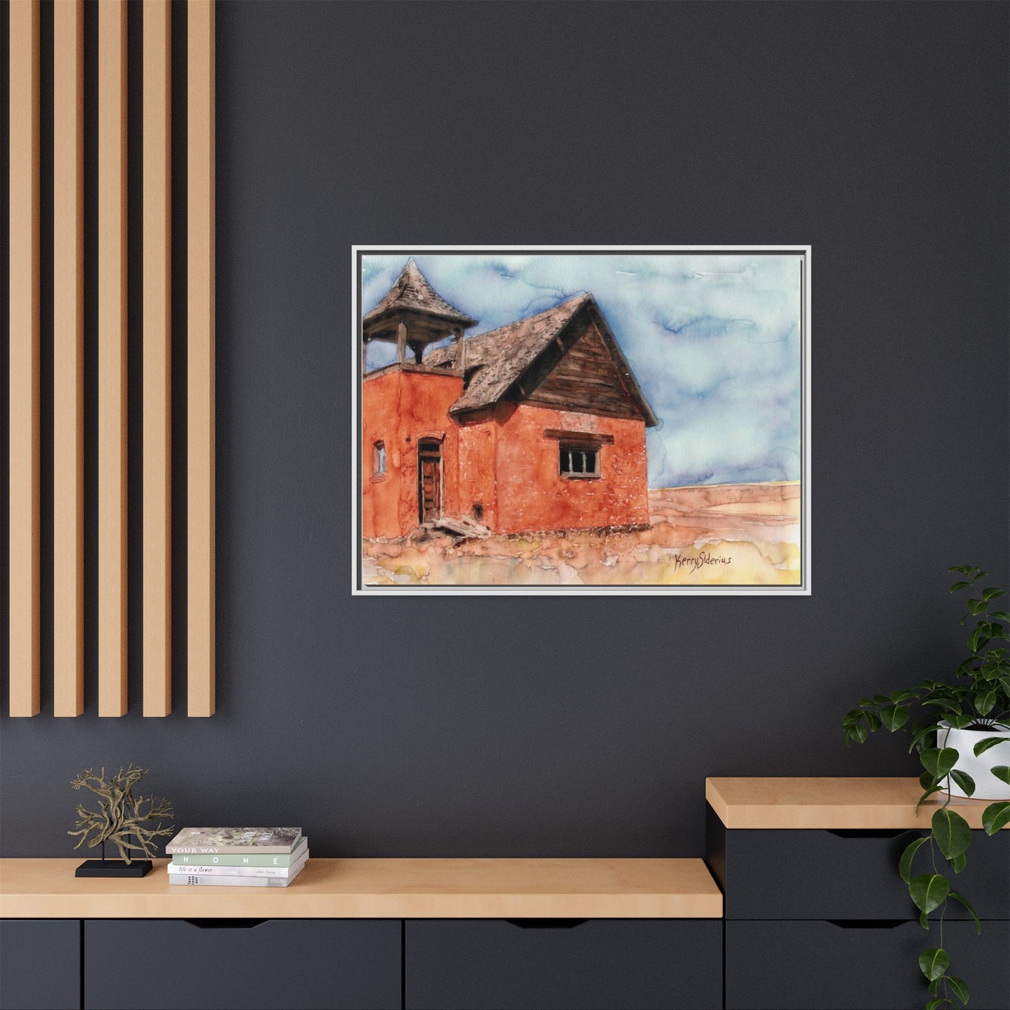 "Waterville Schoolhouse" Gallery Wrapped & Framed Canvas