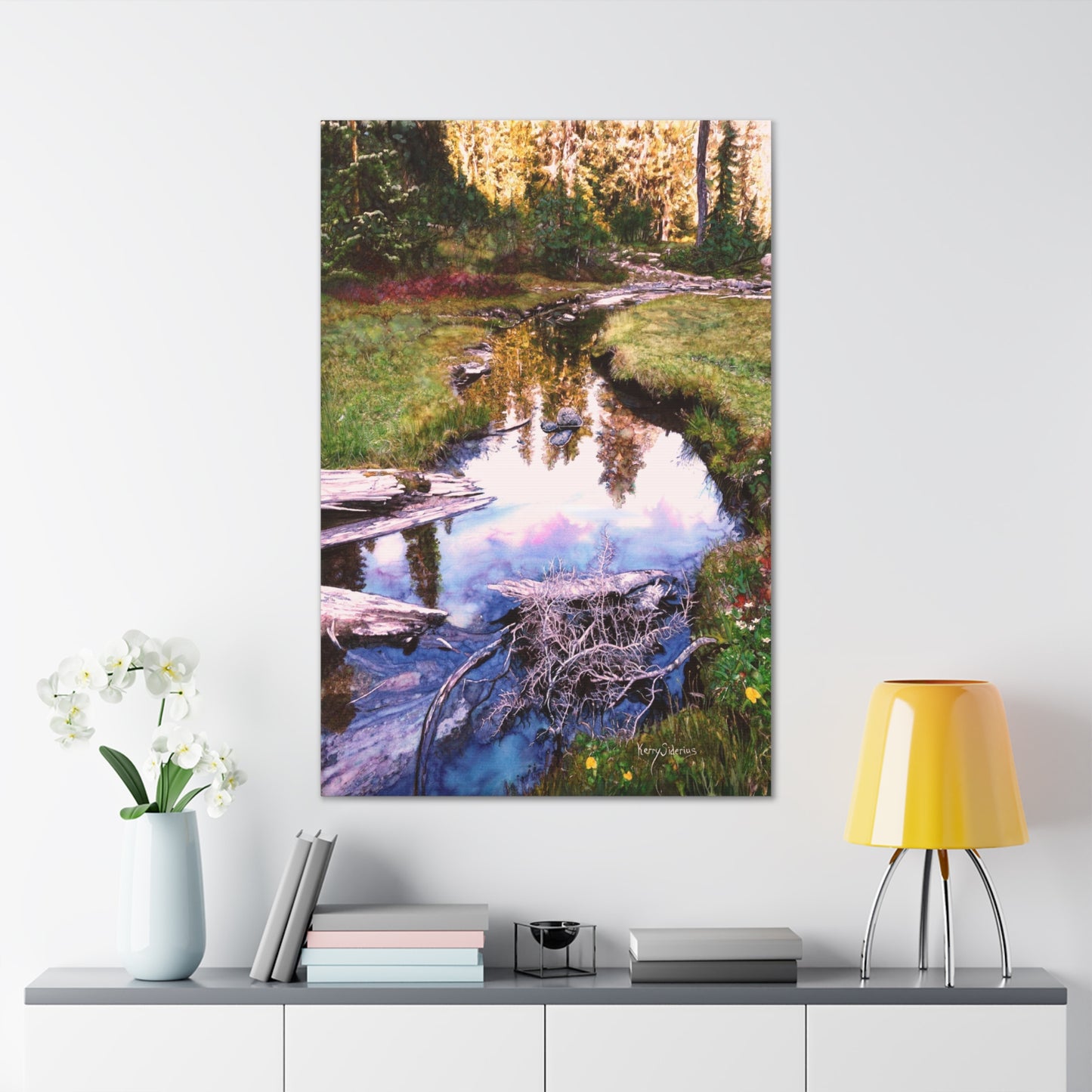 "Val Halla Reflection off Smith Brook Road" Canvas Gallery Wraps