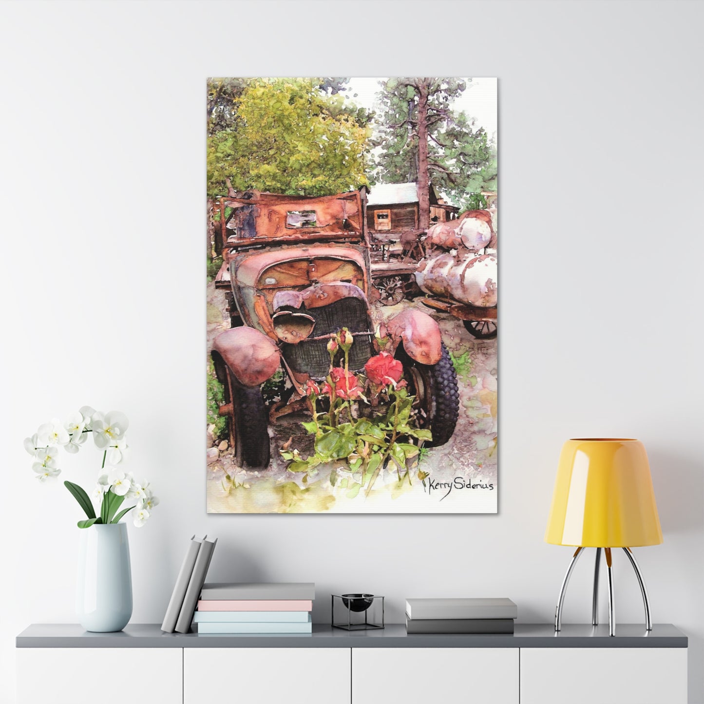 "Old Truck In Winthrop" Gallery Wrapped Canvas