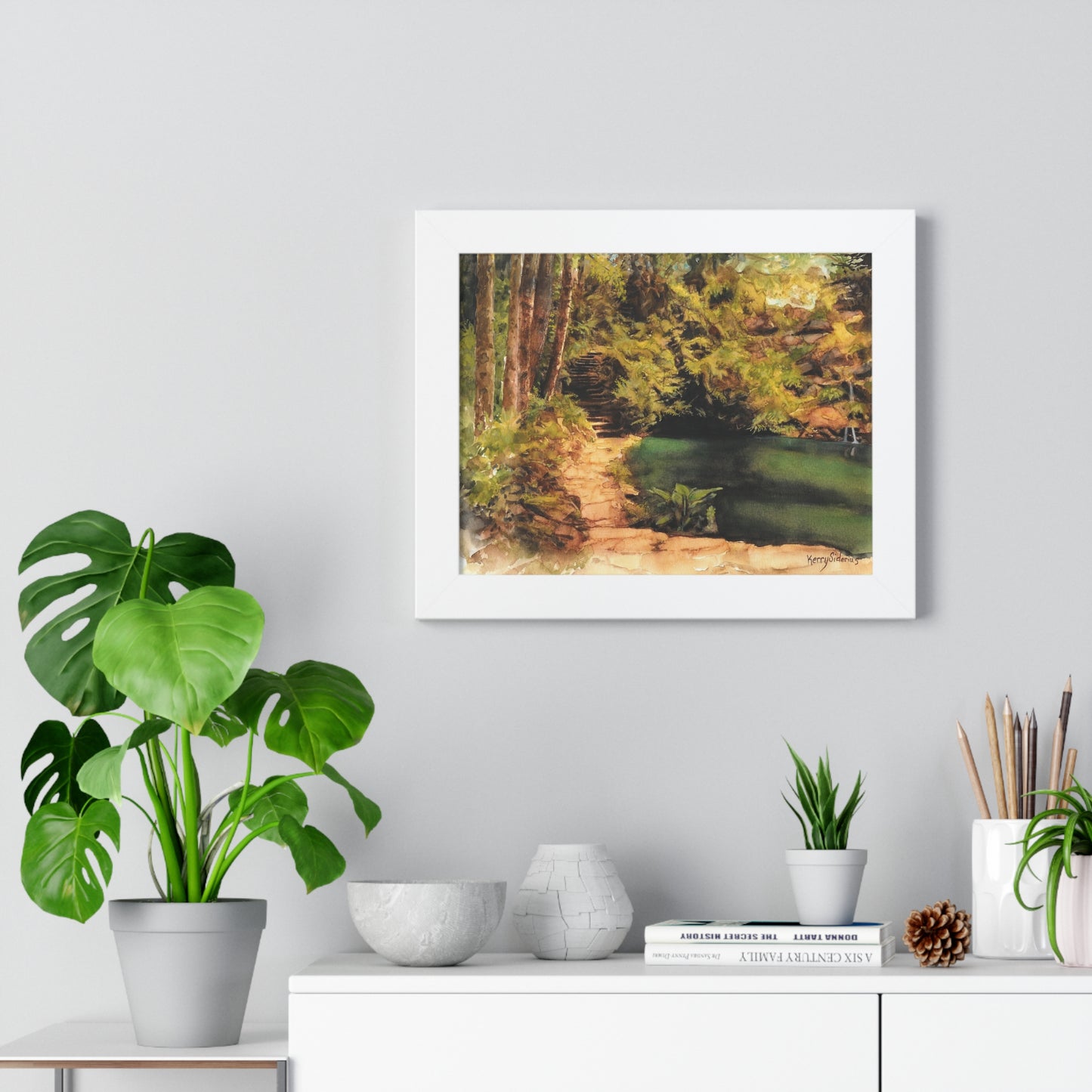 "Ohme Garden's Sylvan Pool" Framed Print