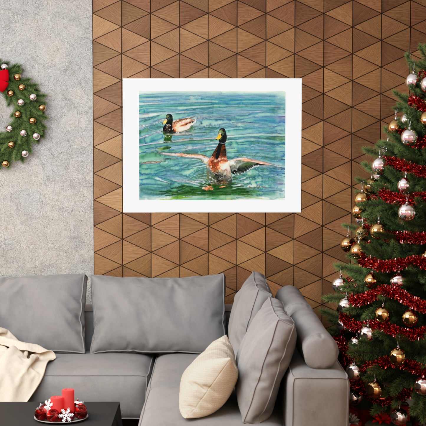 "Lake Chelan Landing, Mallards" Archival Print