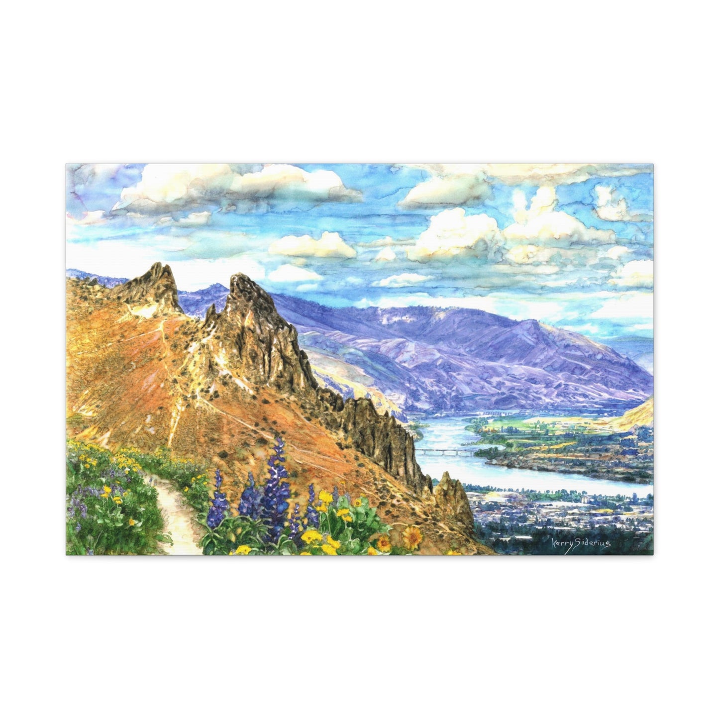 "Saddle Rock View to Rocky Reach" Gallery Wrapped Canvas - Kerry Siderius Art