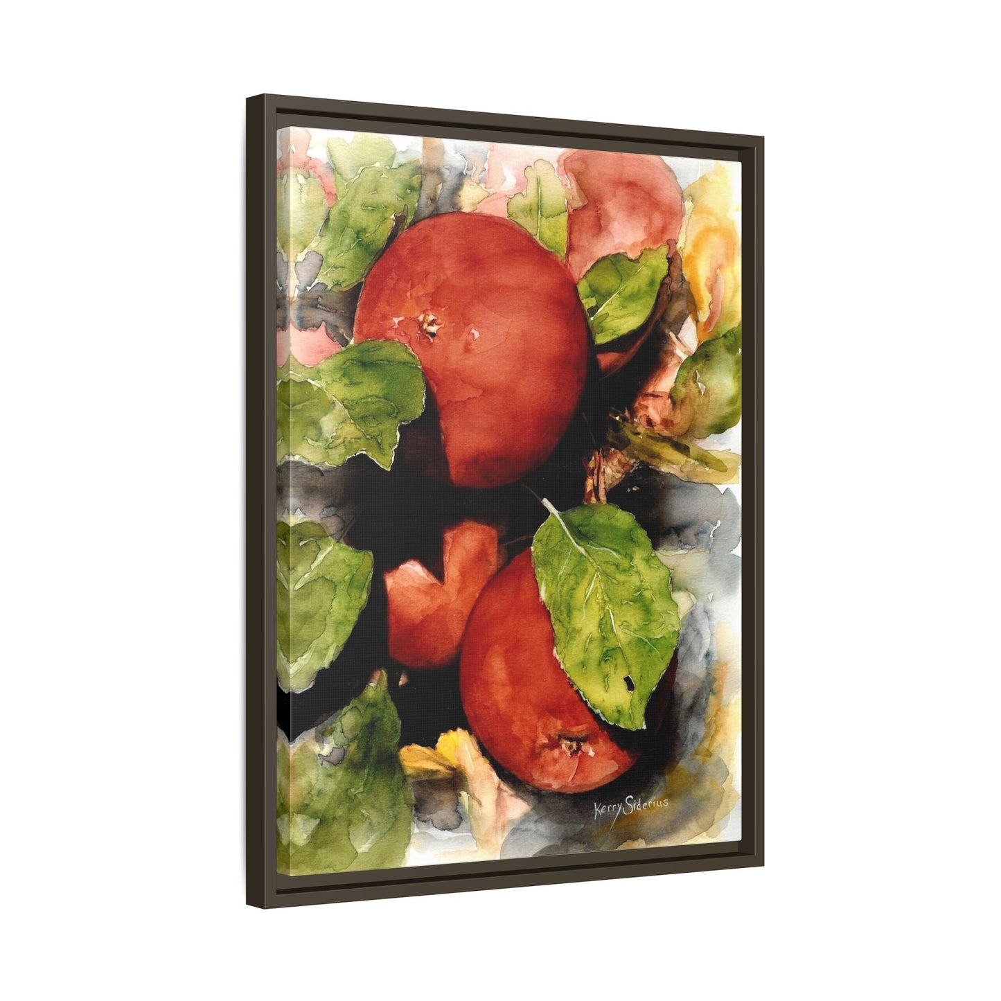 "Wenatchee Apples" Pinewood Framed Canvas