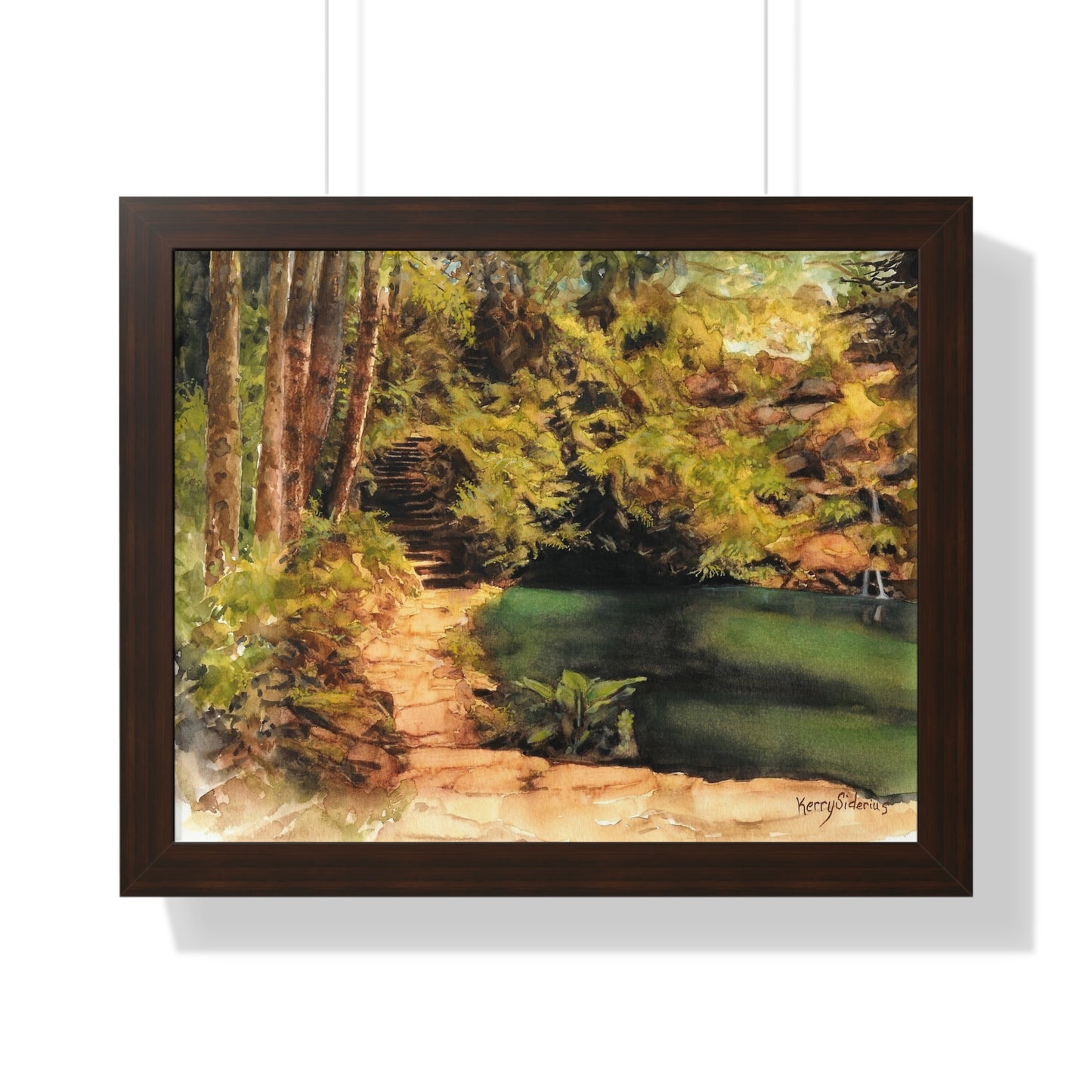 "Ohme Garden's Sylvan Pool" Framed Print