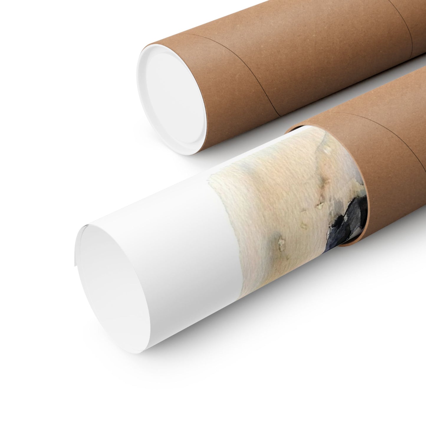 Cows Having Breakfast Matte Horizontal Poster