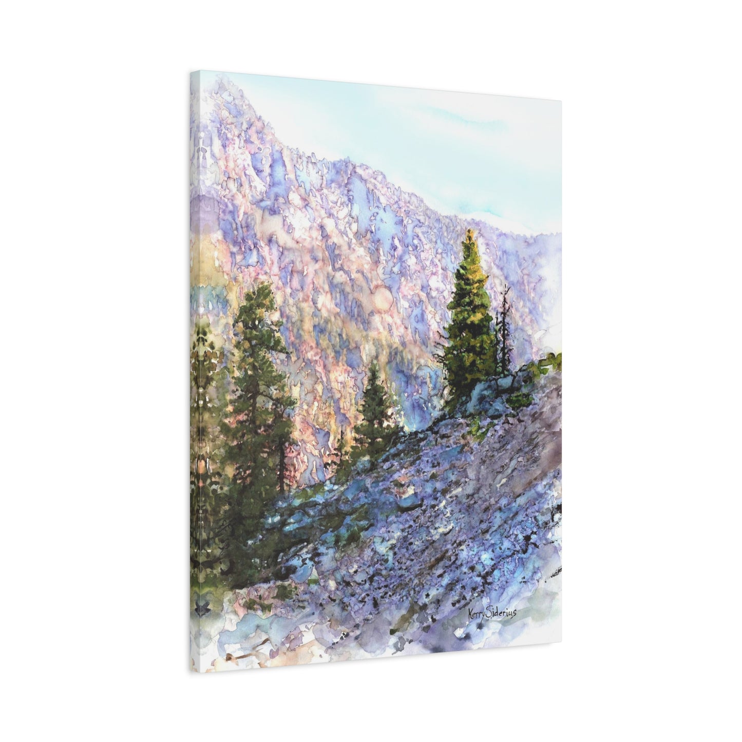 "Purple Mountain Sunset" Matte Canvas, Stretched, 1.25" - Kerry Siderius Art