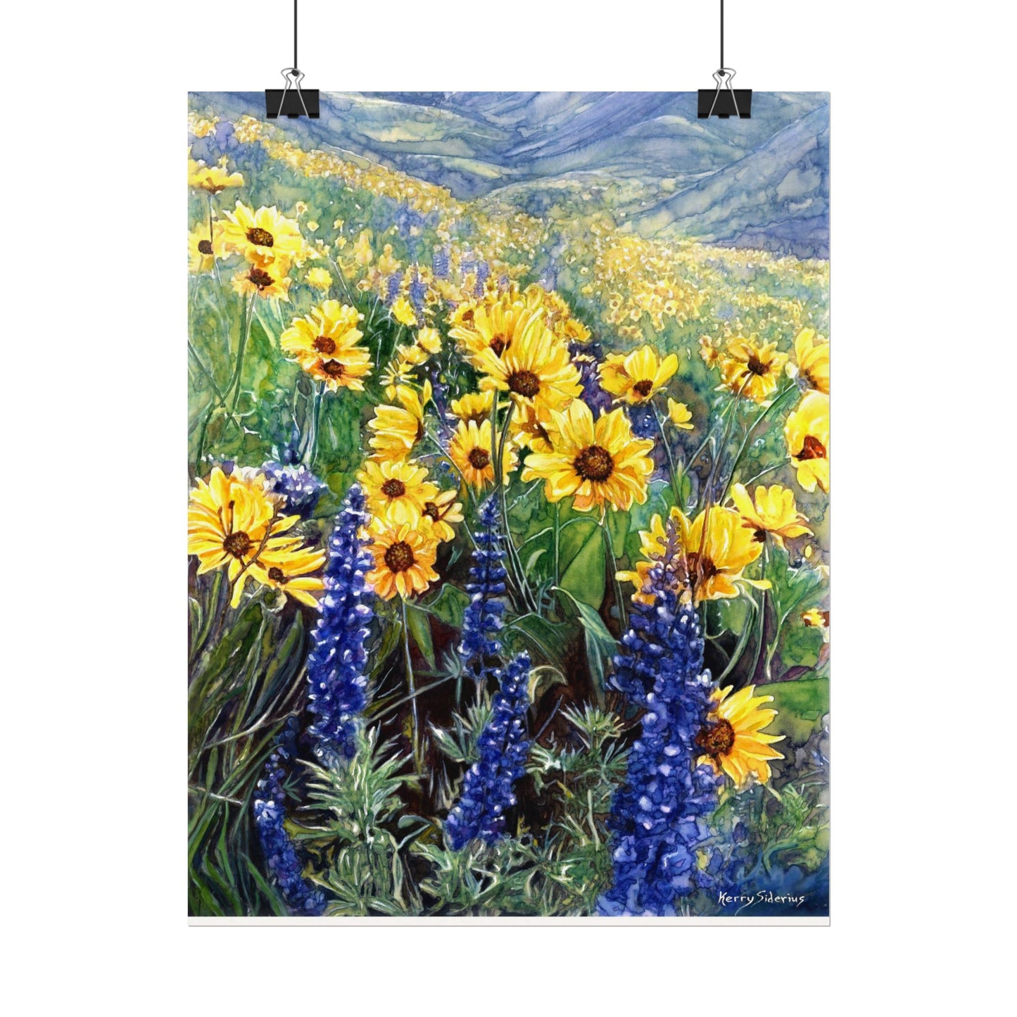 "Balsom and Lupine" Watercolor Art Prints for Home Decor, Nature Lovers, Gifting, Wall Art, Office Decor