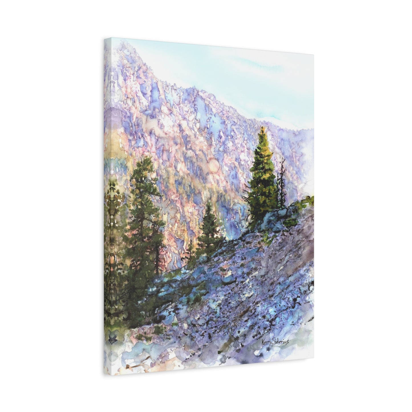 "Purple Mountain Sunset" Matte Canvas, Stretched, 1.25" - Kerry Siderius Art