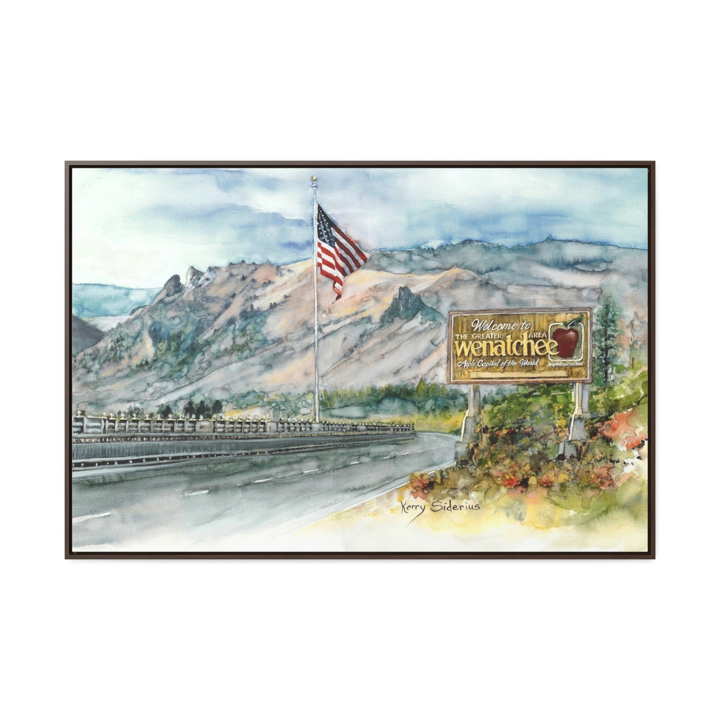 "Coming Home To Wenatchee" Poplar Wood Framed Gallery Wrapped Canvas