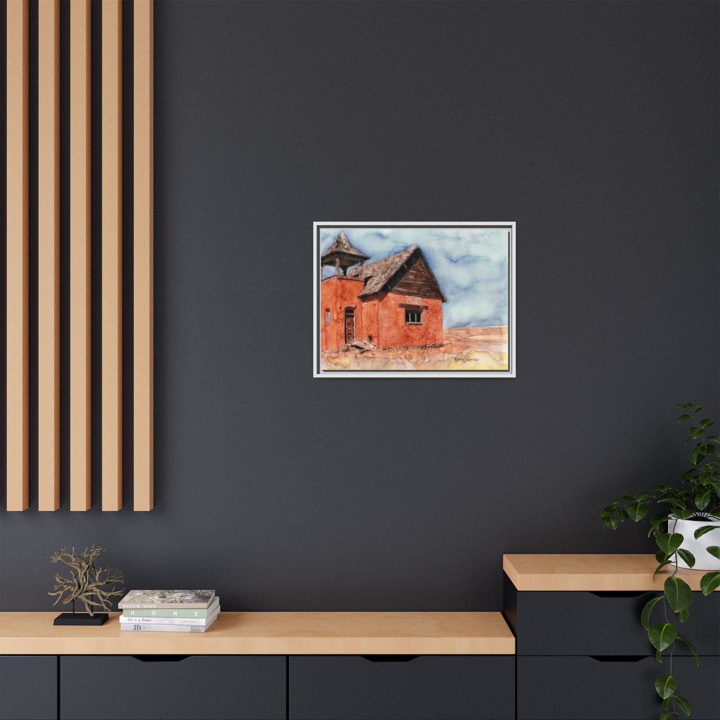 "Waterville Schoolhouse" Gallery Wrapped & Framed Canvas
