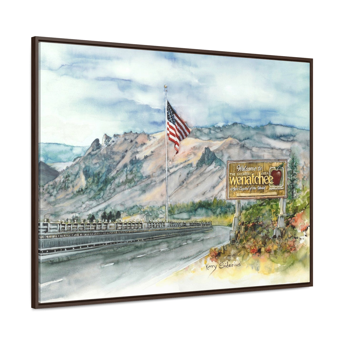 "Coming Home To Wenatchee" Poplar Wood Framed Gallery Wrapped Canvas