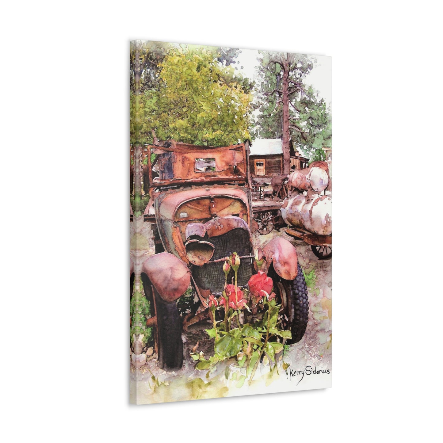 "Old Truck In Winthrop" Gallery Wrapped Canvas