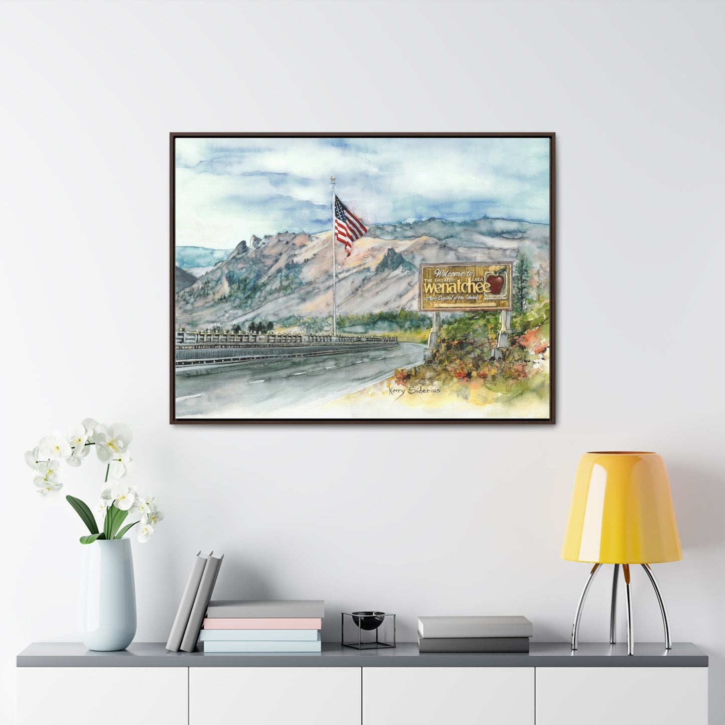 "Coming Home To Wenatchee" Poplar Wood Framed Gallery Wrapped Canvas