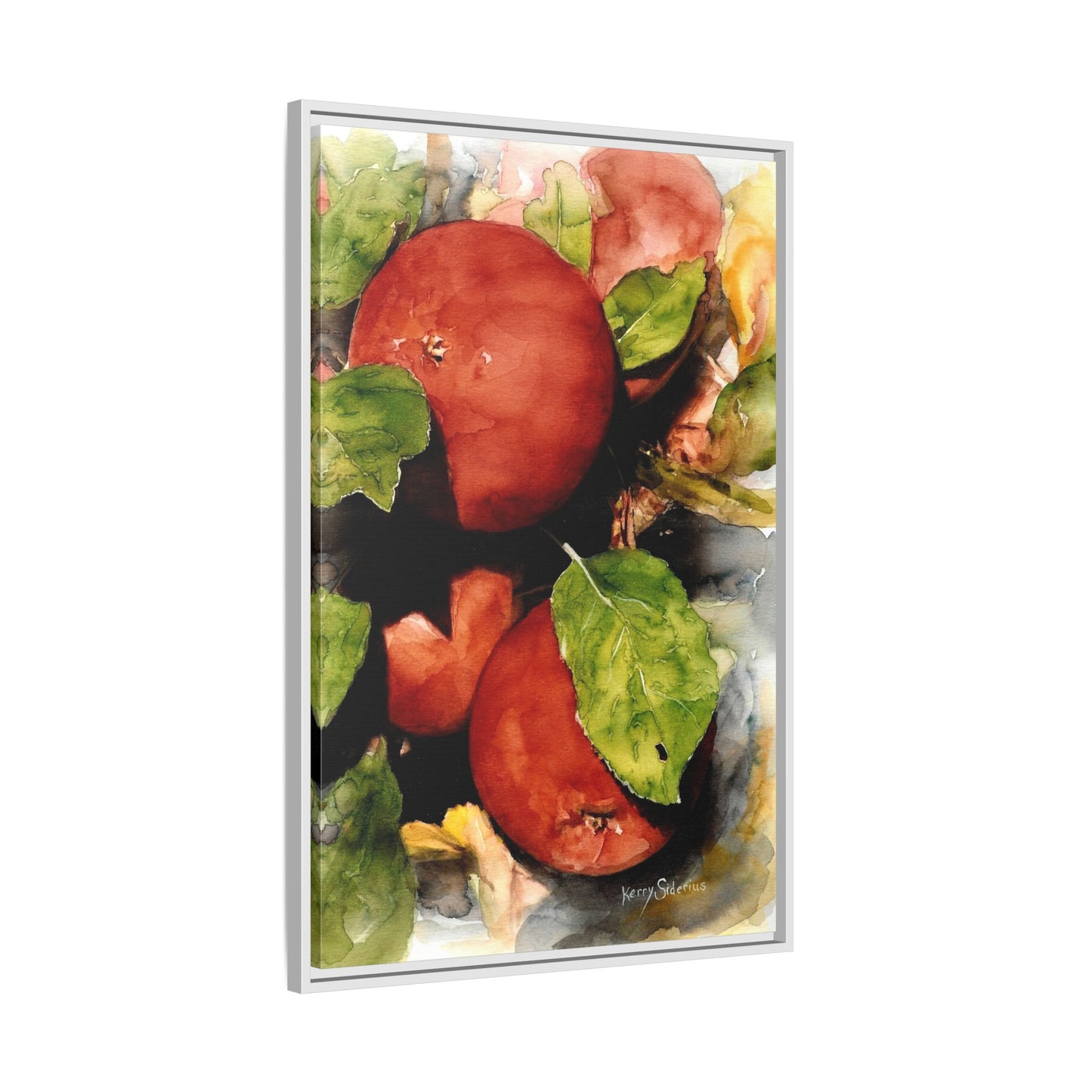 "Wenatchee Apples" Pinewood Framed Canvas