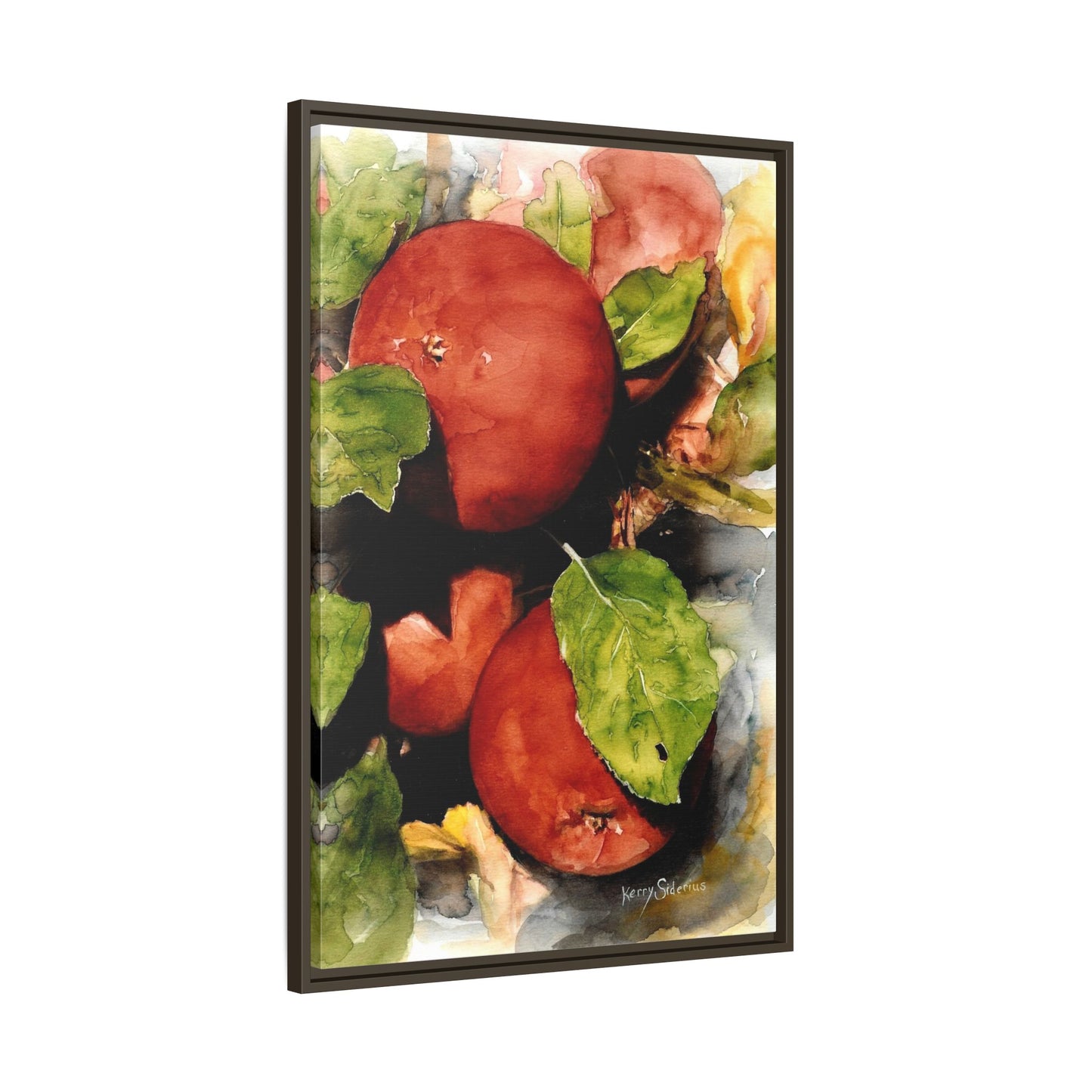 "Wenatchee Apples" Pinewood Framed Canvas
